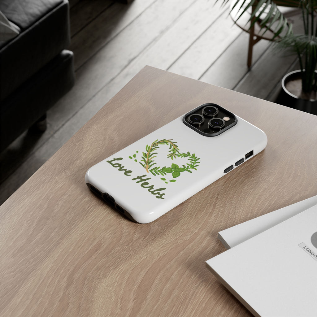 Herb Heart Phone Case - "Love Herbs" Botanical iPhone Cover