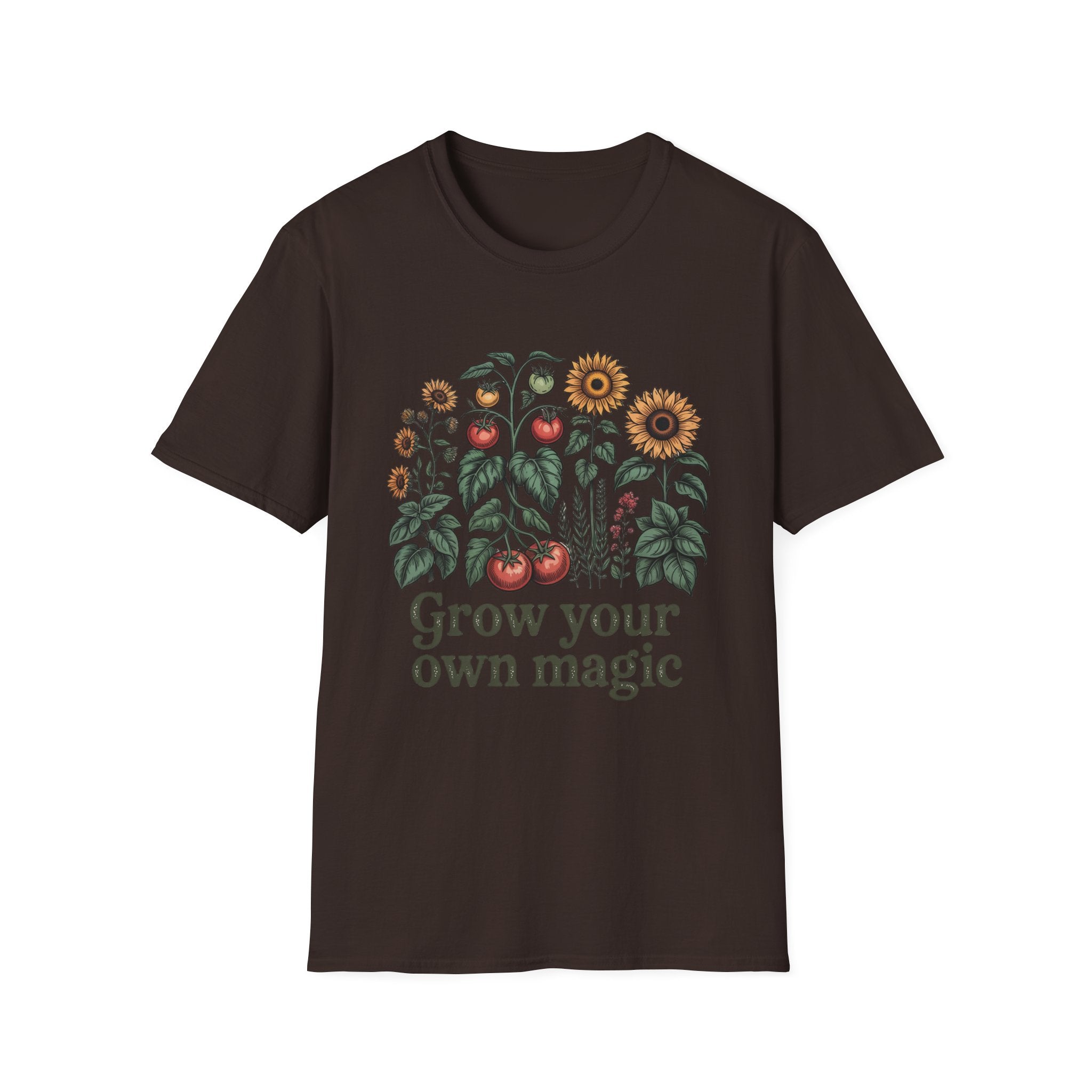 T-Shirt — Grow Your Own Magic Sunflower & Tomato Garden Tee