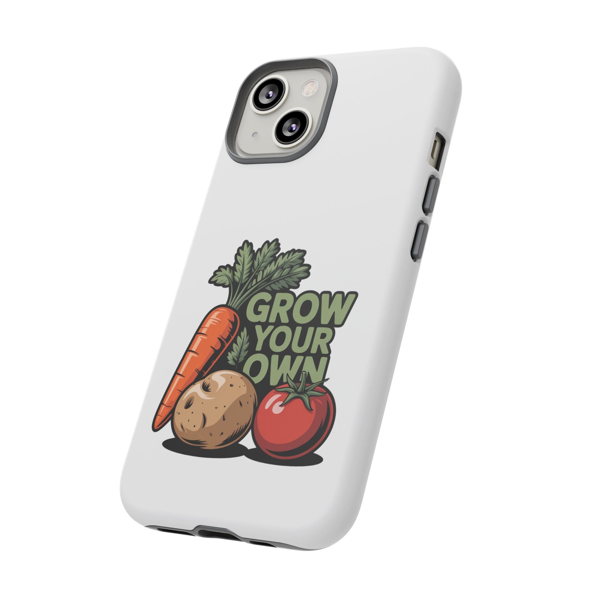 Grow Your Own Vegetables Phone Case — Gardening Carrot Potato Tomato Design