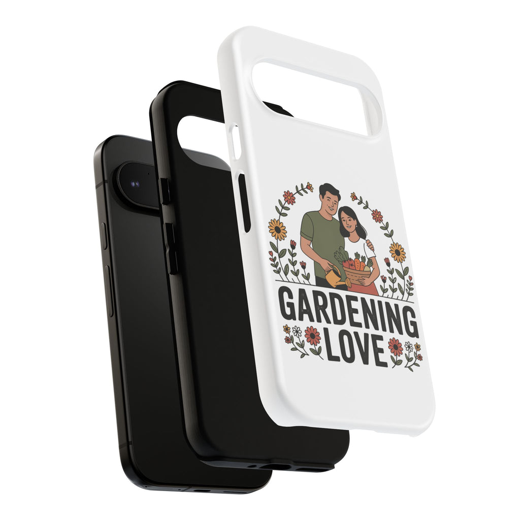 Gardening Love Phone Case — Floral Couple Protective Phone Cover