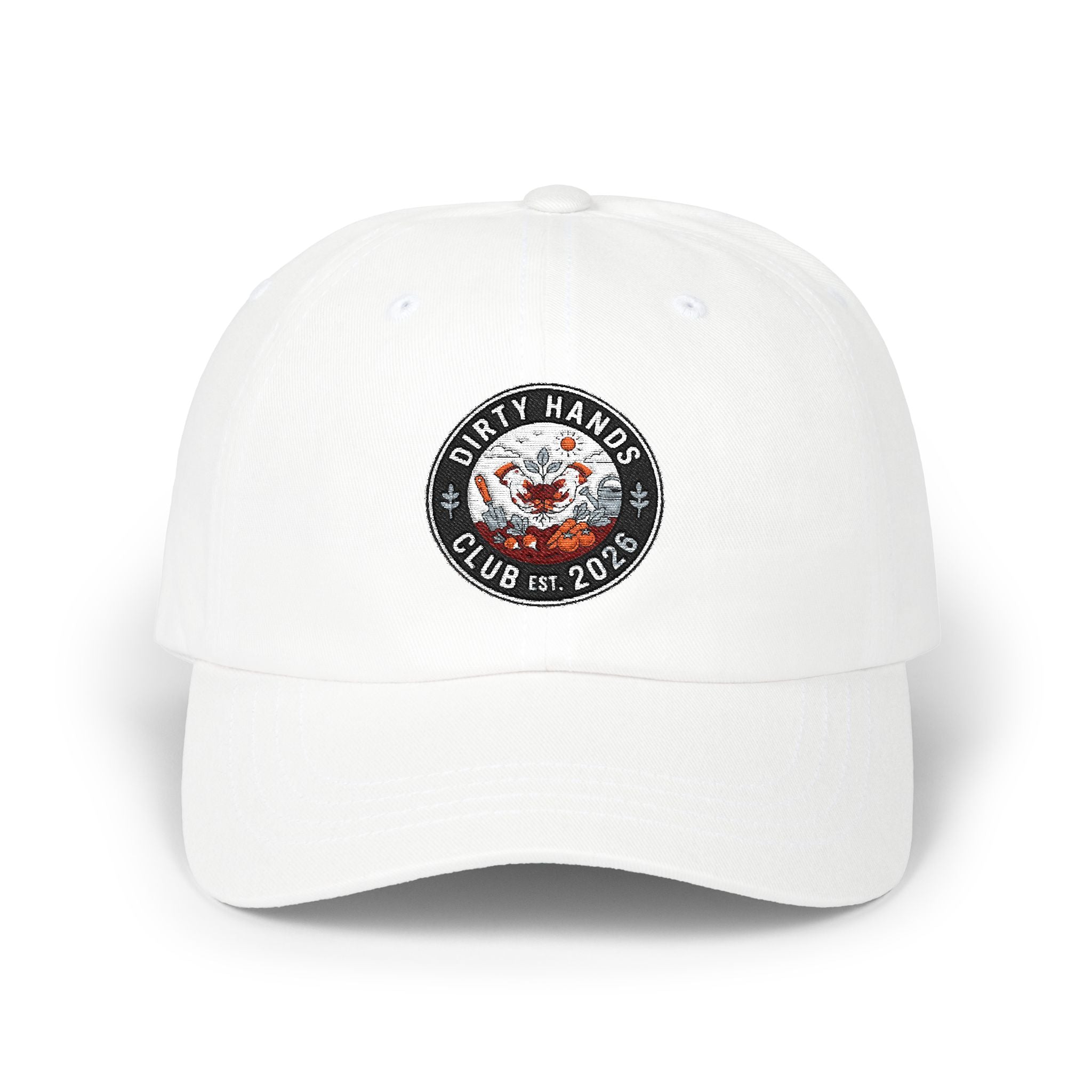 Dirty Hands Club Dad Cap — Vintage Logo Embroidered Hat