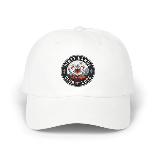 Dirty Hands Club Dad Cap — Vintage Logo Embroidered Hat