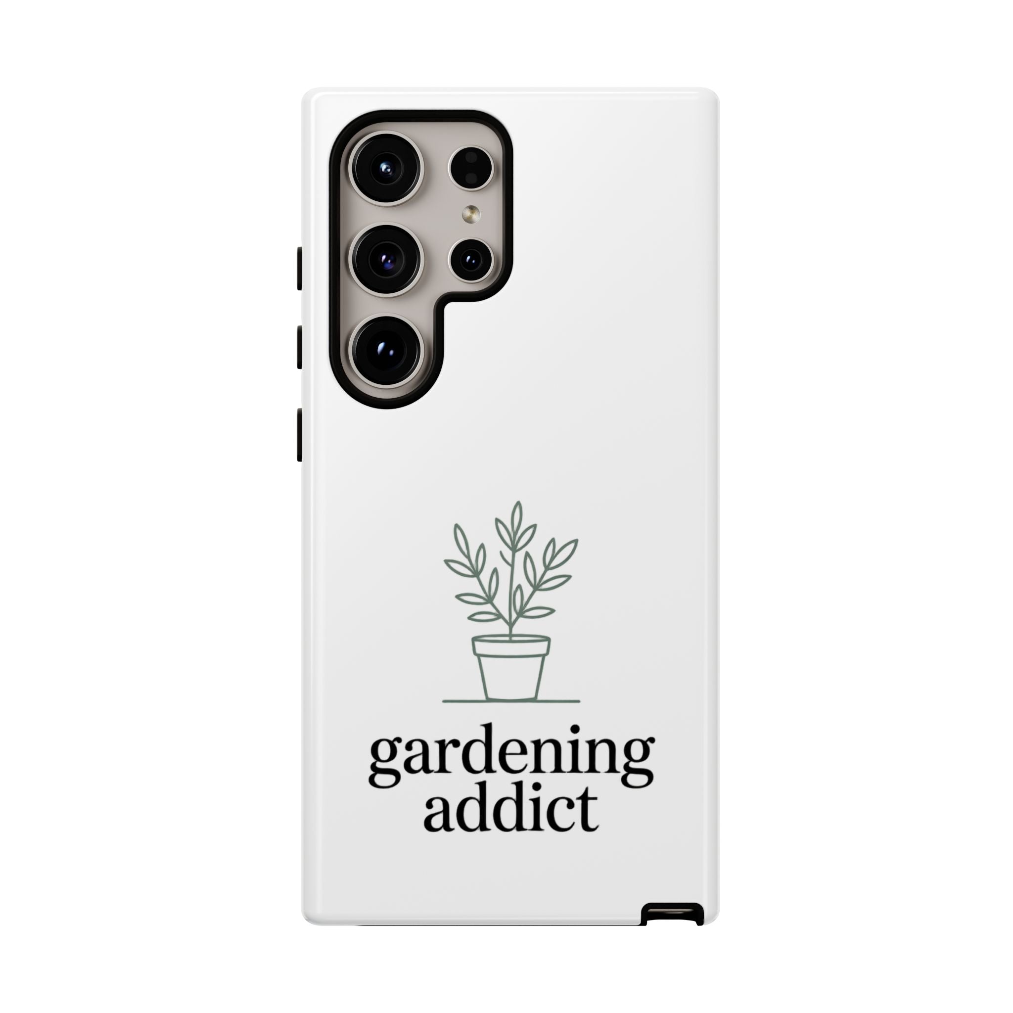 Phone Case — 'gardening addict' Minimal Plant Design