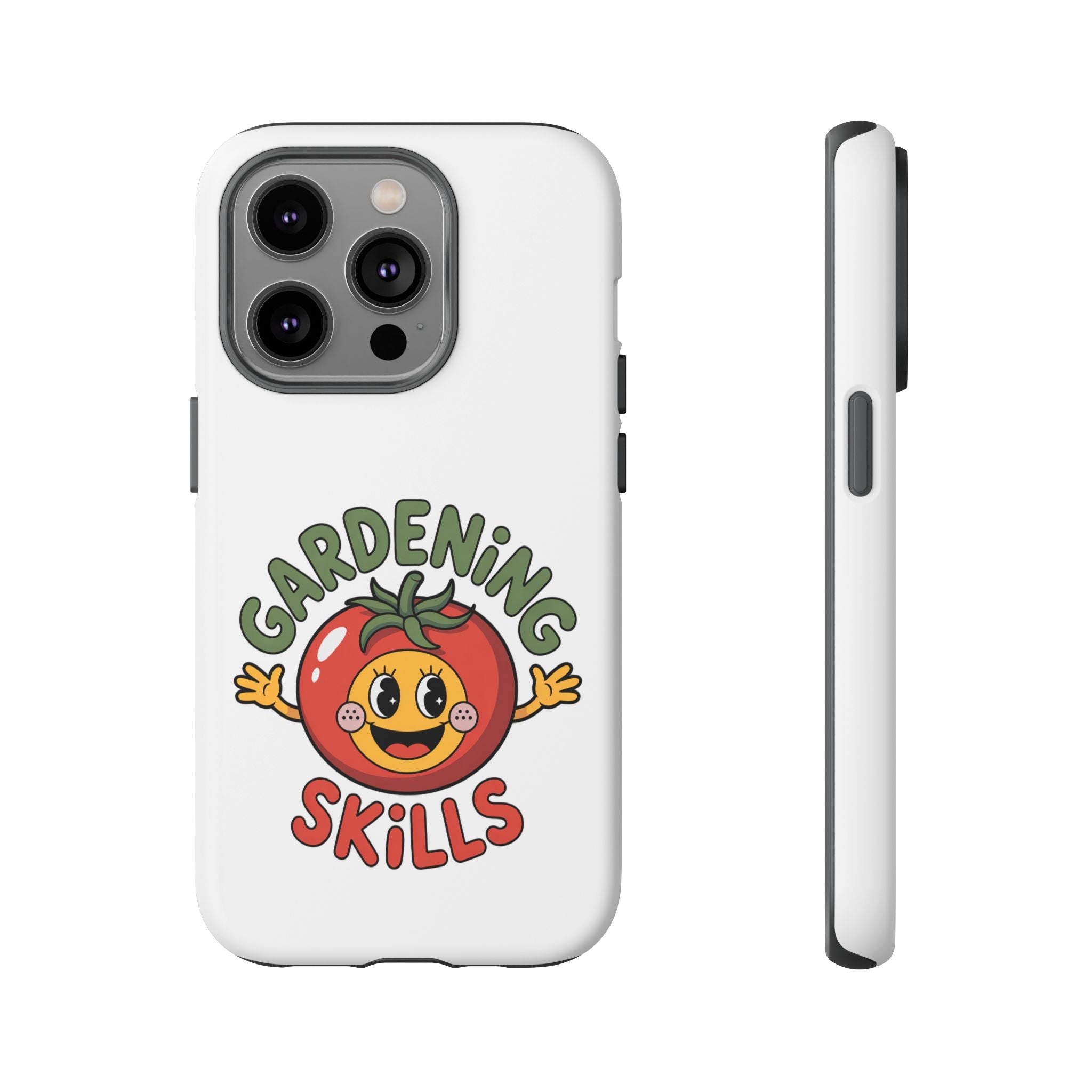 Gardening Skills Phone Case — Cute Tomato Plant Lover Protective Cover