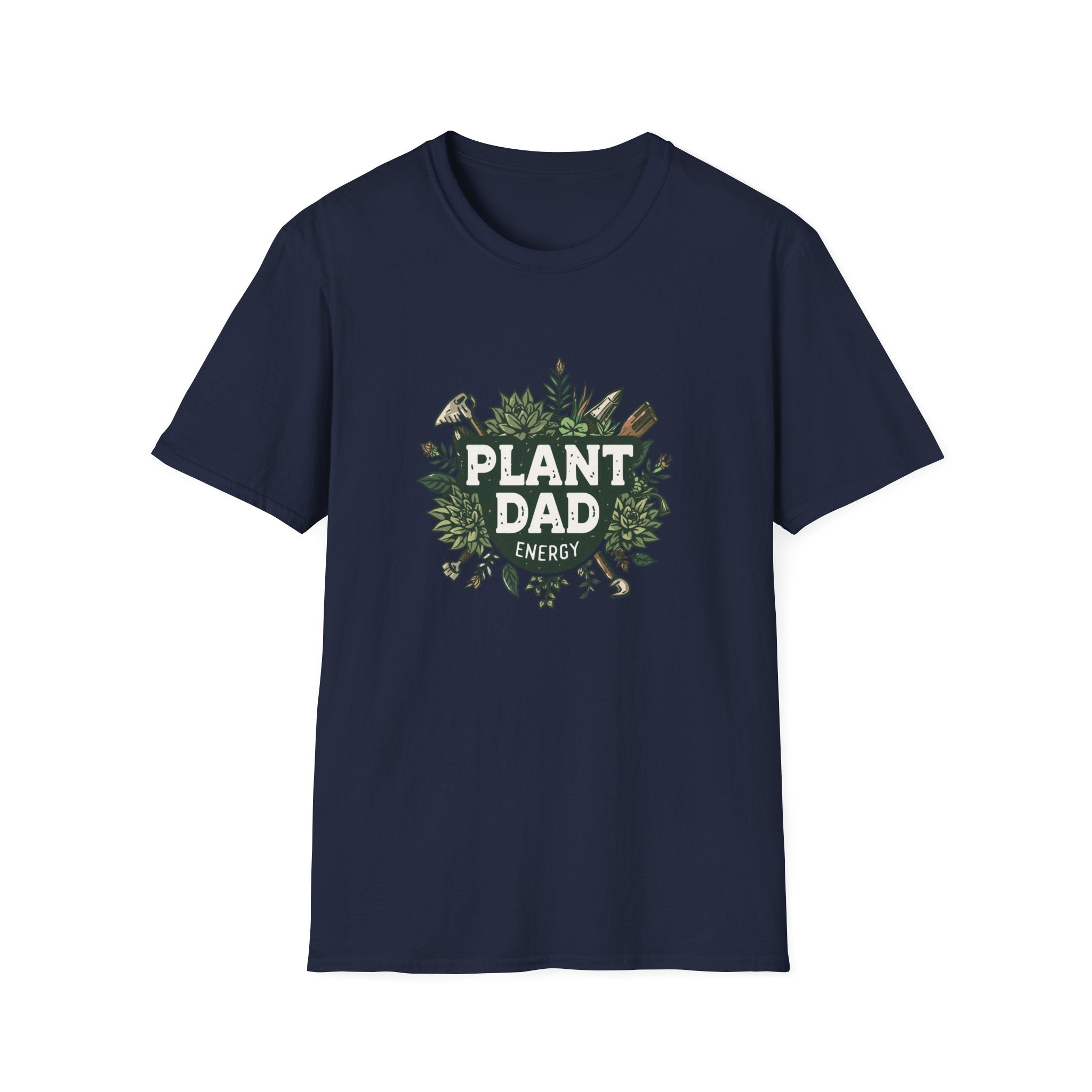 Plant Dad T-Shirt — Funny Gardener Shirt with Botanical Tools
