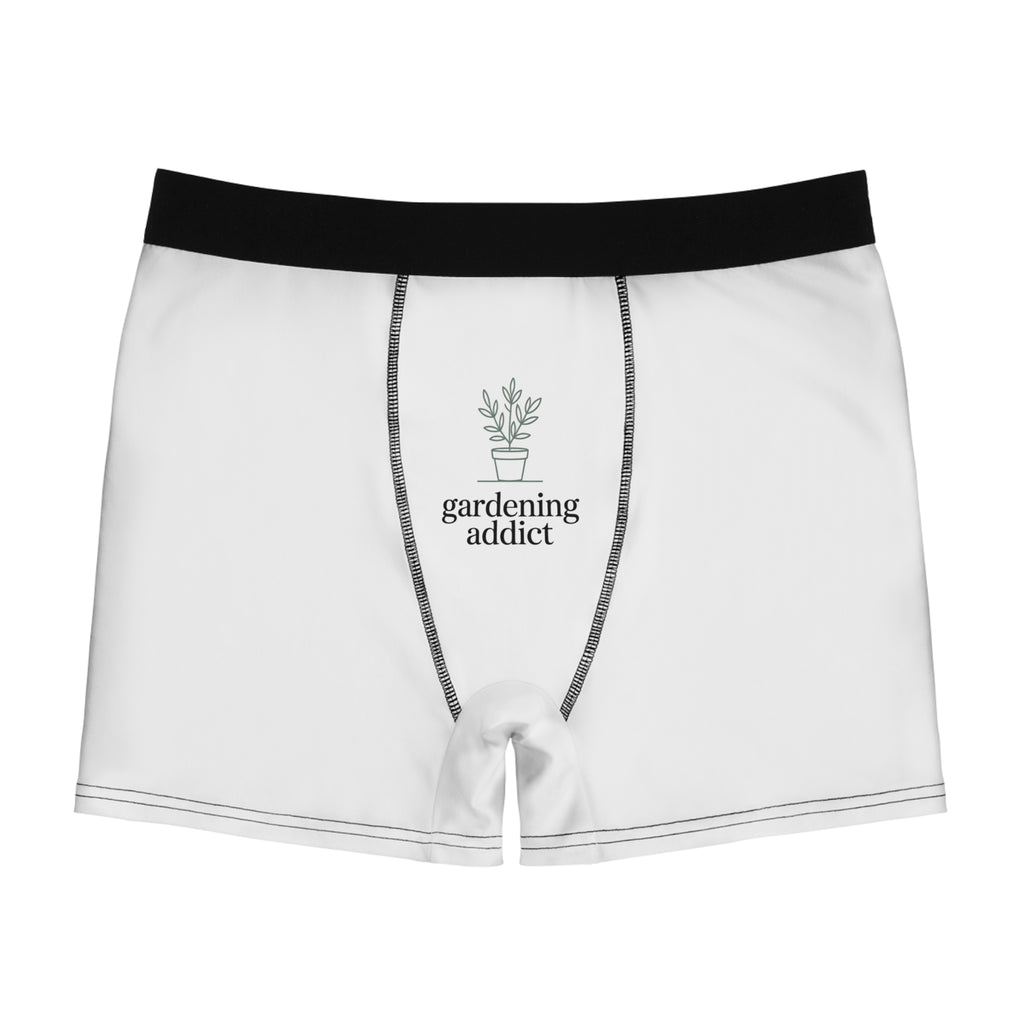 Gardening Addict Boxer Briefs — Men’s Plant Lover Underwear