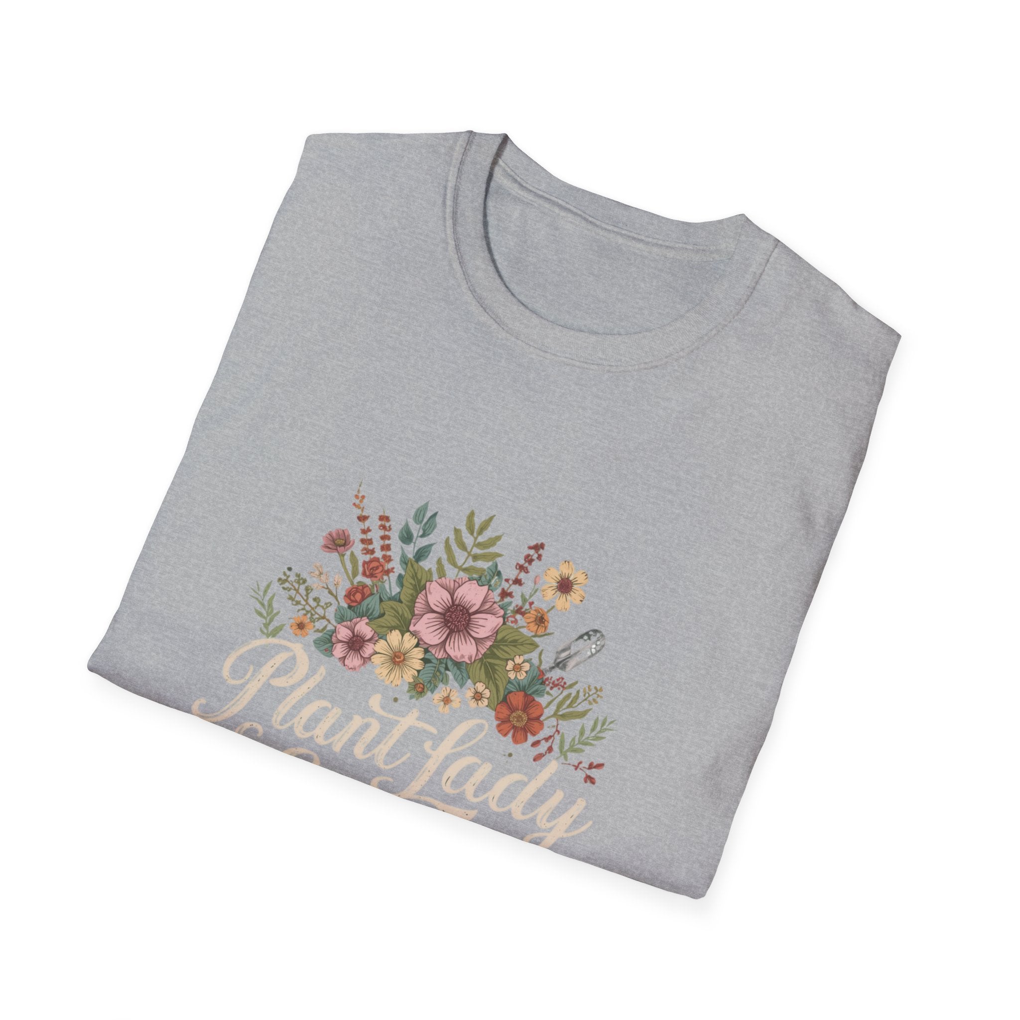 Delicate Floral T-Shirt - “Plant Lady Energy"