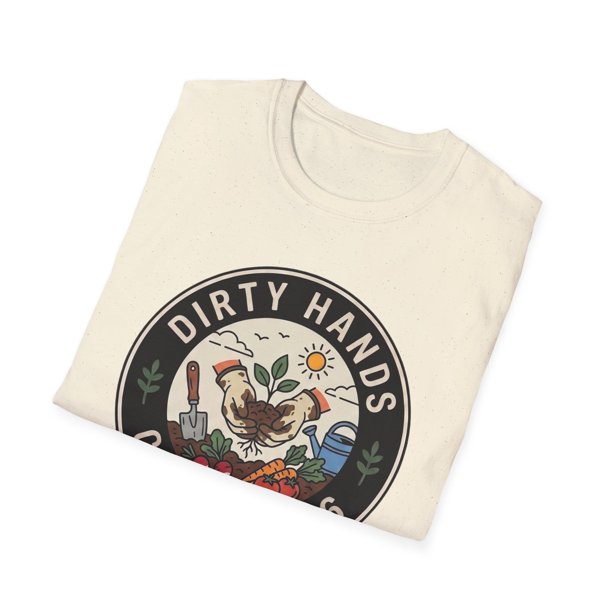Dirty Hands Club T-Shirt — Gardening Patch Tee (Est. 2026)