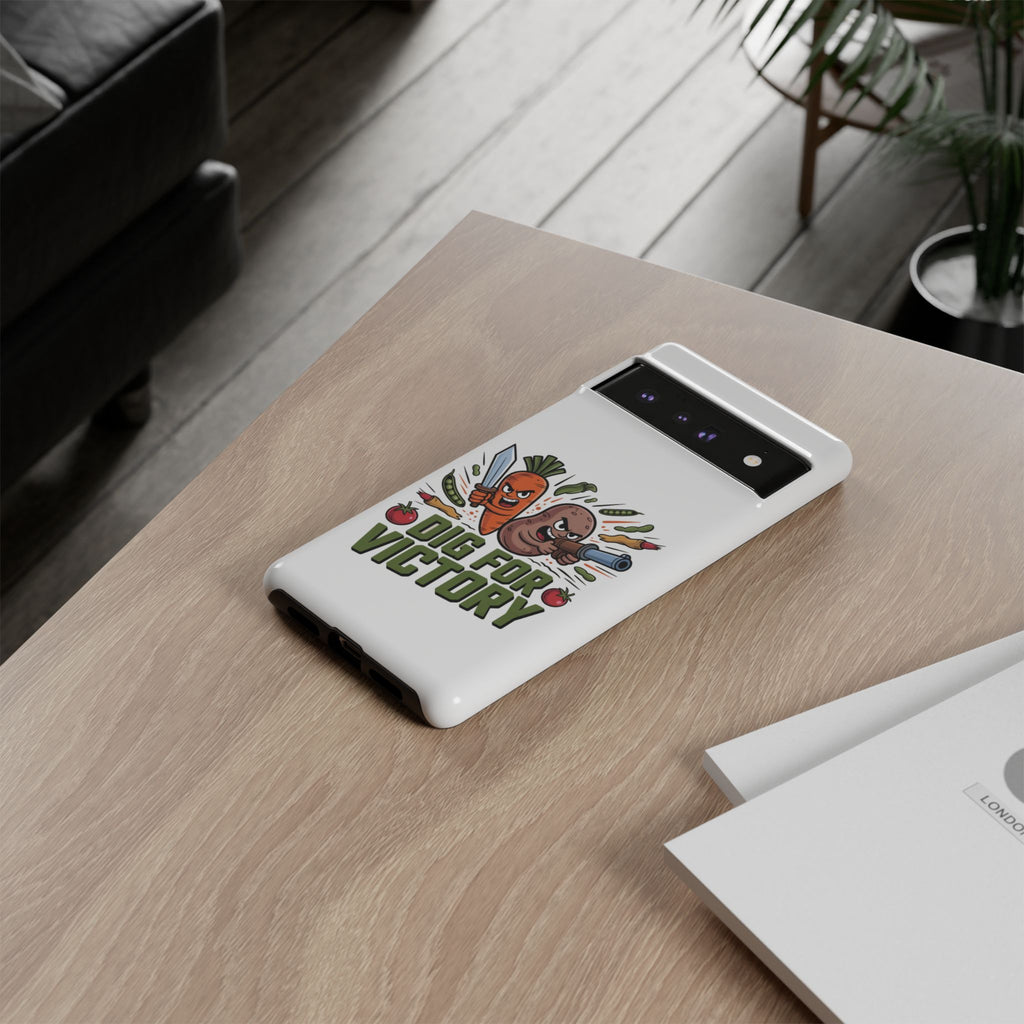 Phone Case — 'Dig For Victory' Veggie Combat Garden Design