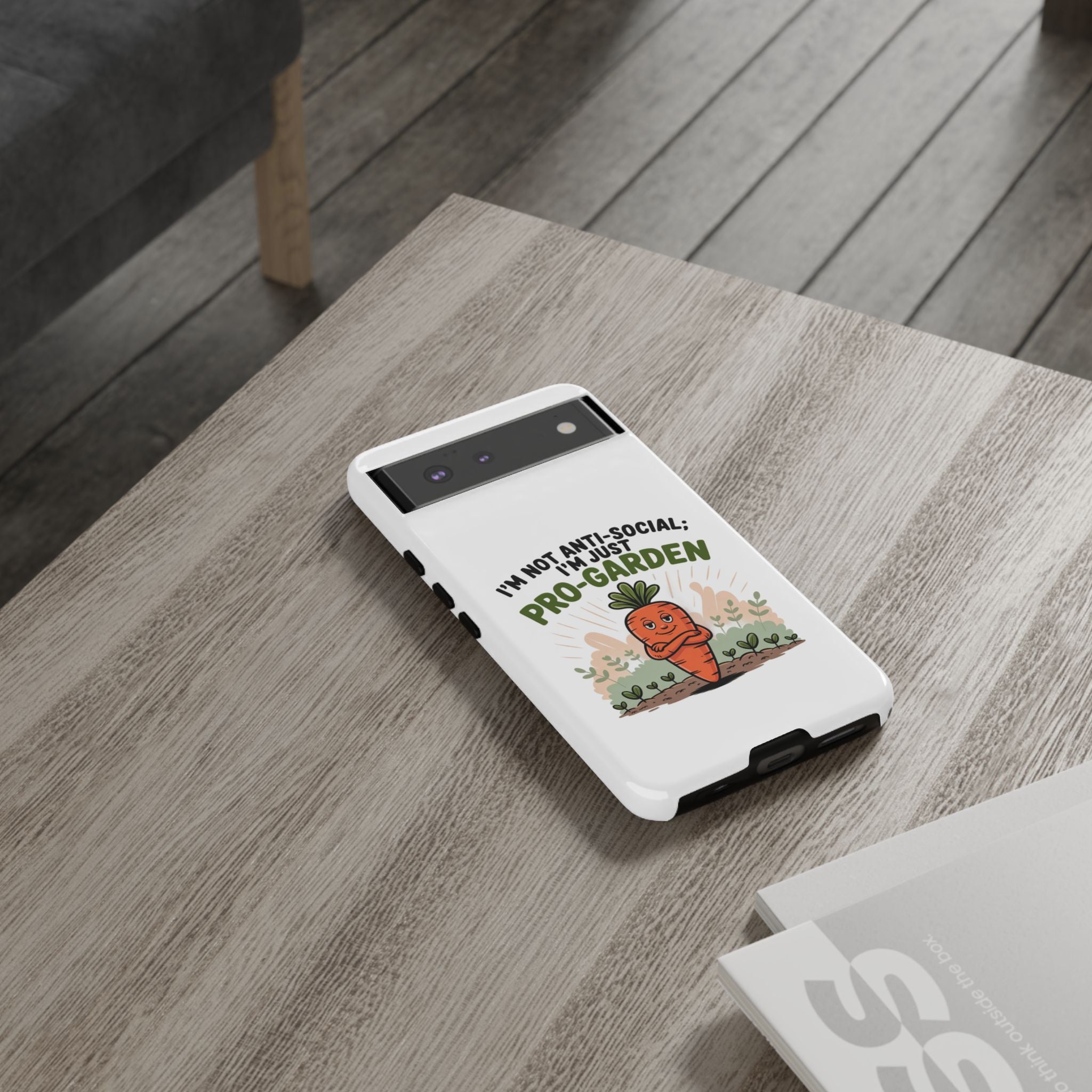 Pro-Garden Carrot Phone Case — “I’m Not Anti-Social, I’m Just Pro-Garden”
