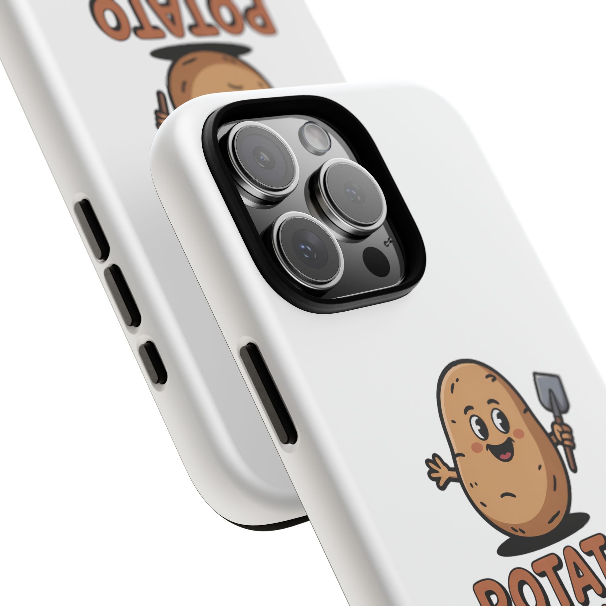 Phone Case — "Potato Digging Love" Cute Gardening Cartoon Protective Cover