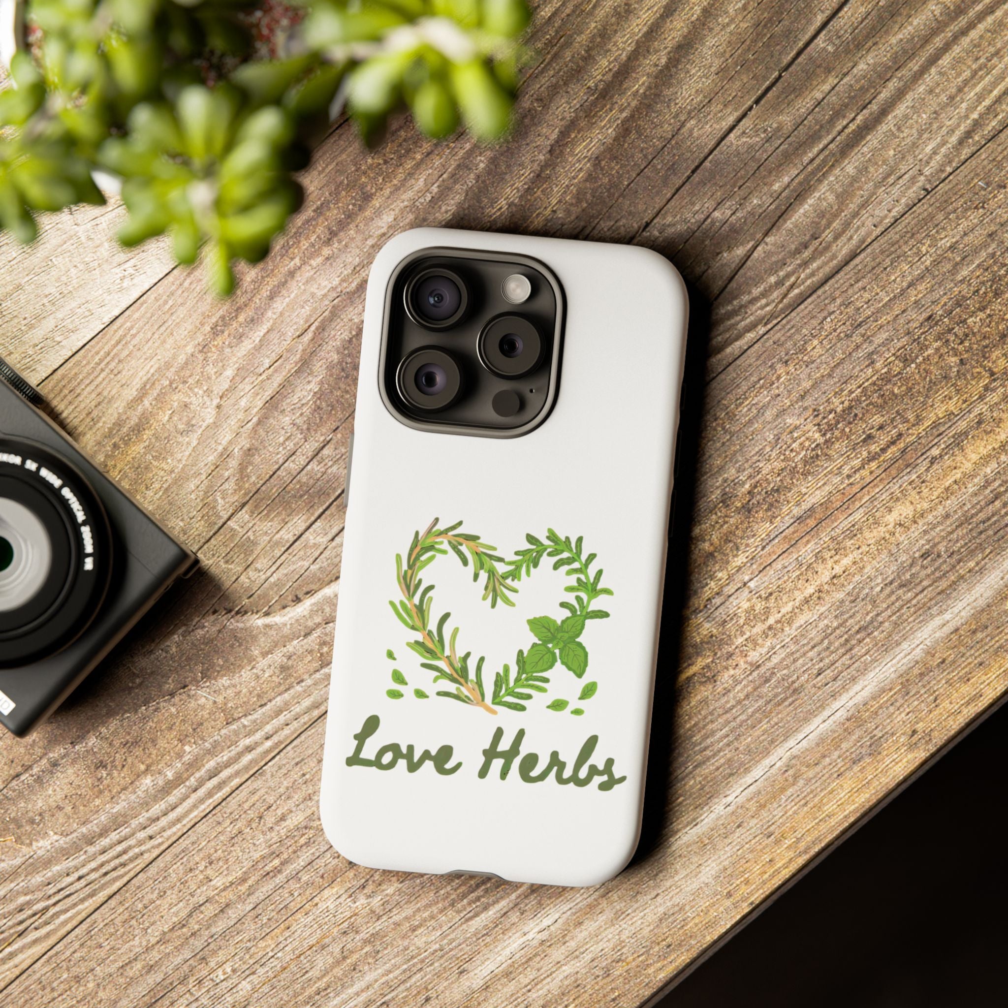 Herb Heart Phone Case - "Love Herbs" Botanical iPhone Cover