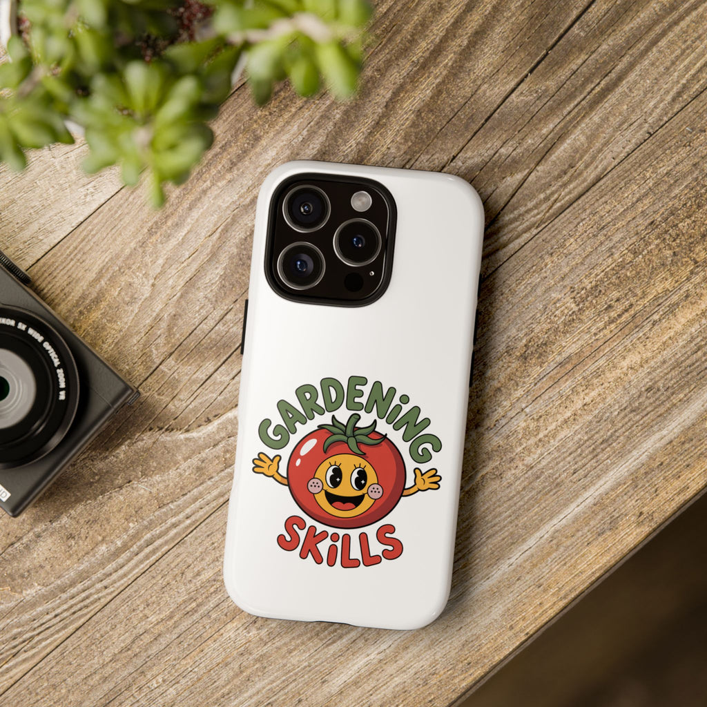 Gardening Skills Phone Case — Cute Tomato Plant Lover Protective Cover