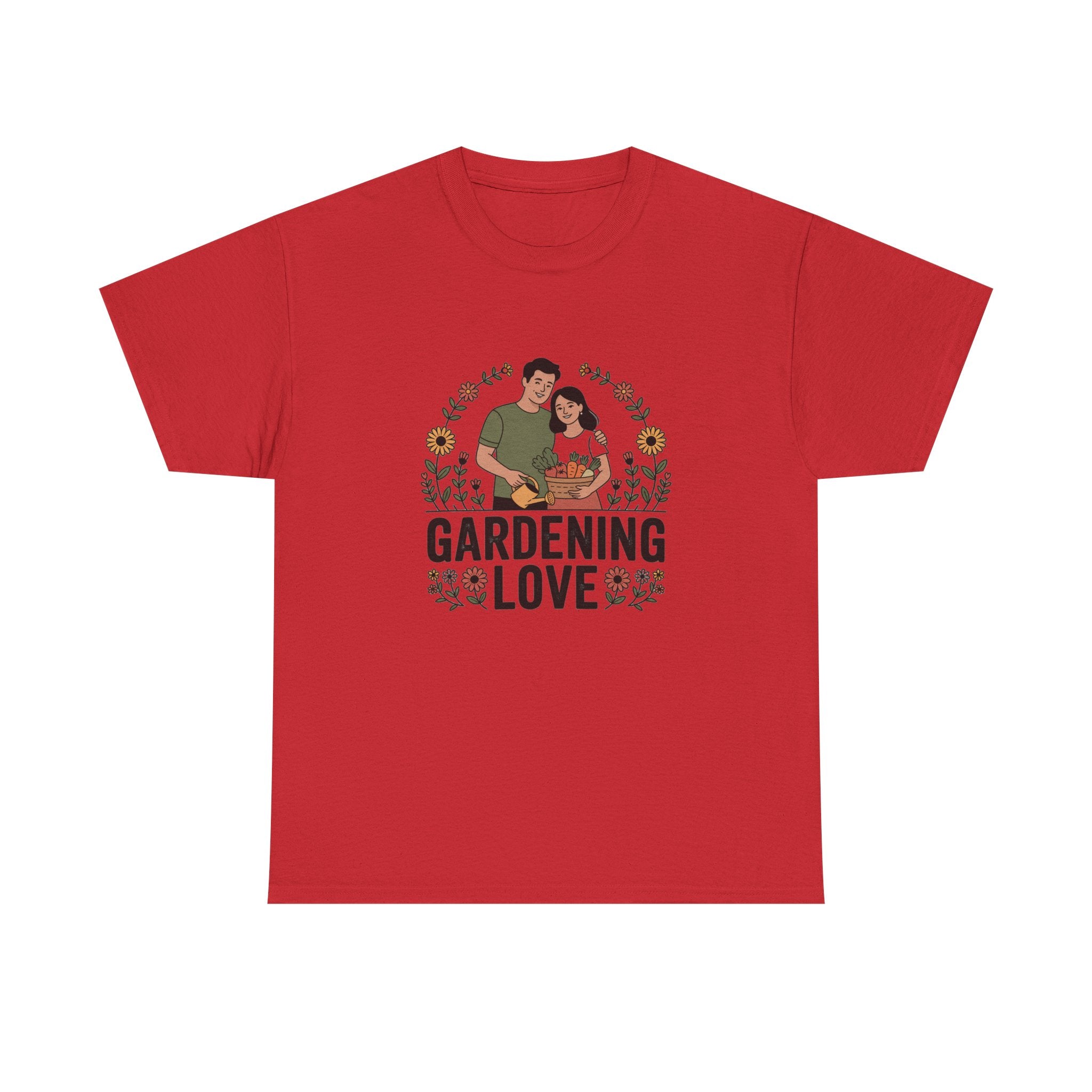 Gardening Love T-Shirt — Cute Couple Planting Graphic Tee
