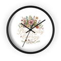 Plant Lady Energy Wall Clock — Floral Botanical Home Decor Gift