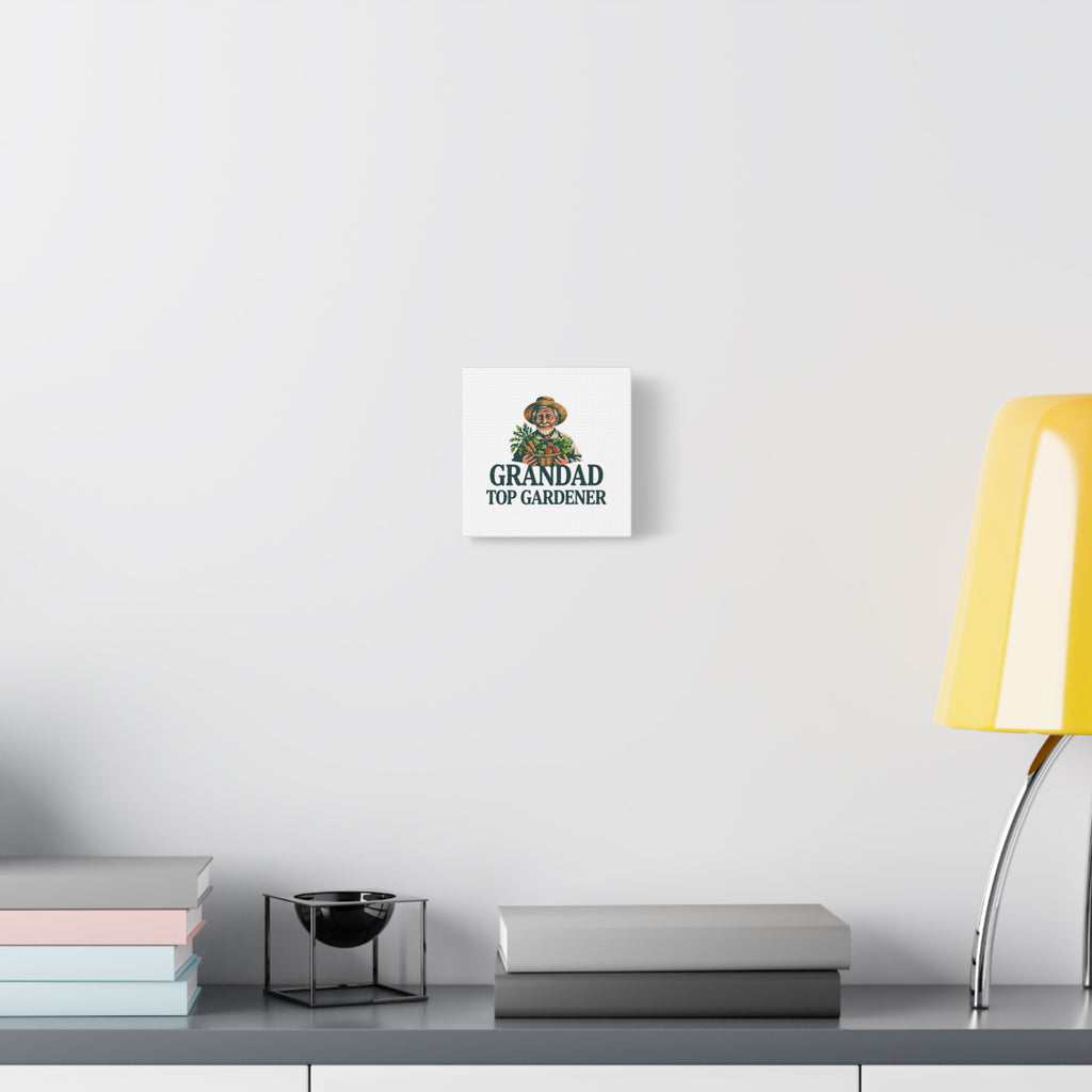 Grandad Top Gardener Canvas – Stretched Matte Wall Art