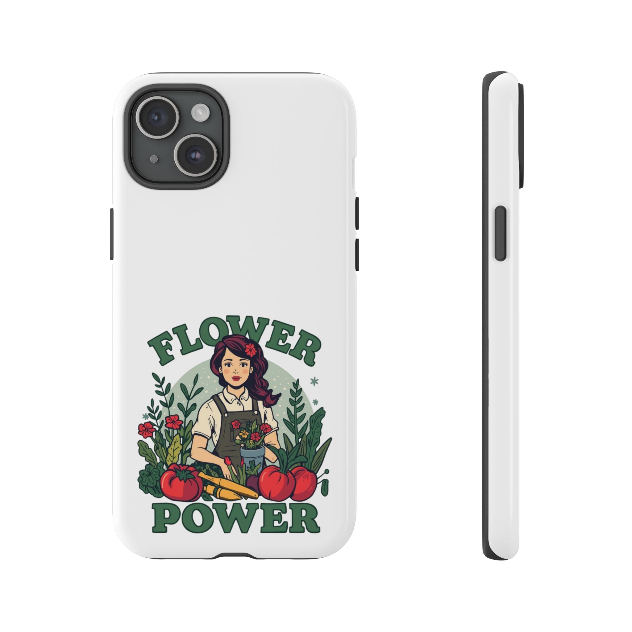 Phone Case - 'Flower Power' Retro Gardener Floral Protective Case