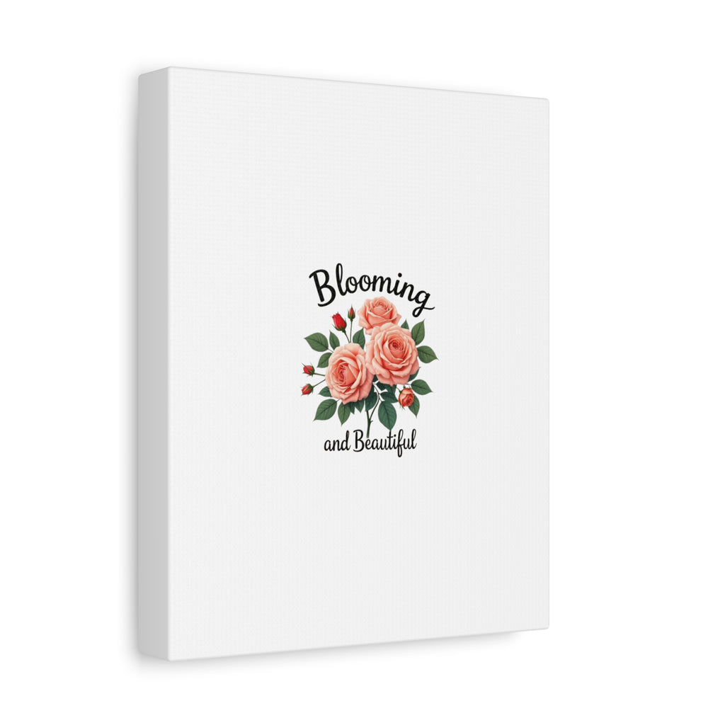 Blooming and Beautiful Rose Bouquet Canvas Wall Art