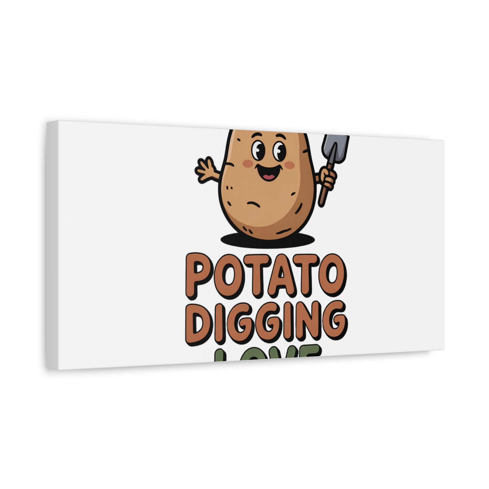 Potato Digging Love Canvas Print