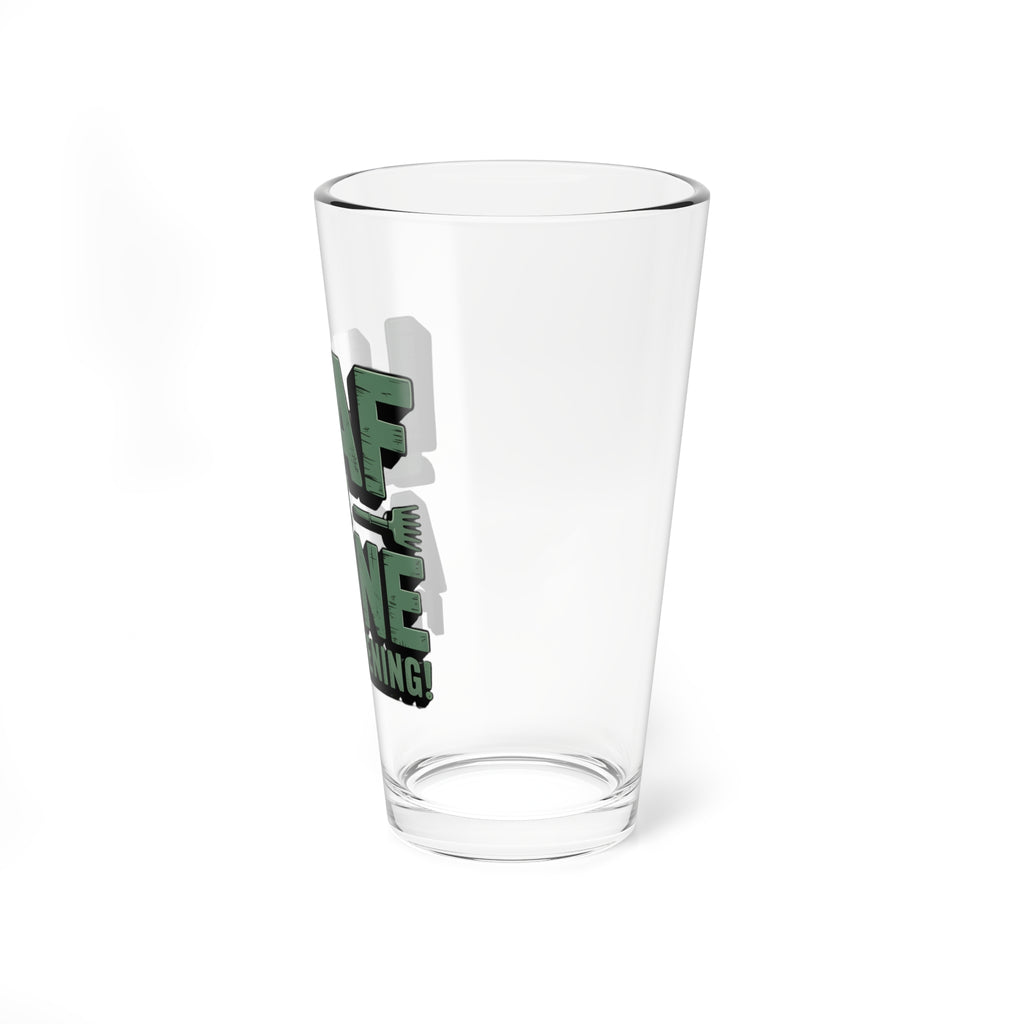 Mixing Glass — “Leaf Me Alone I’m Gardening” 16oz Pint Glass