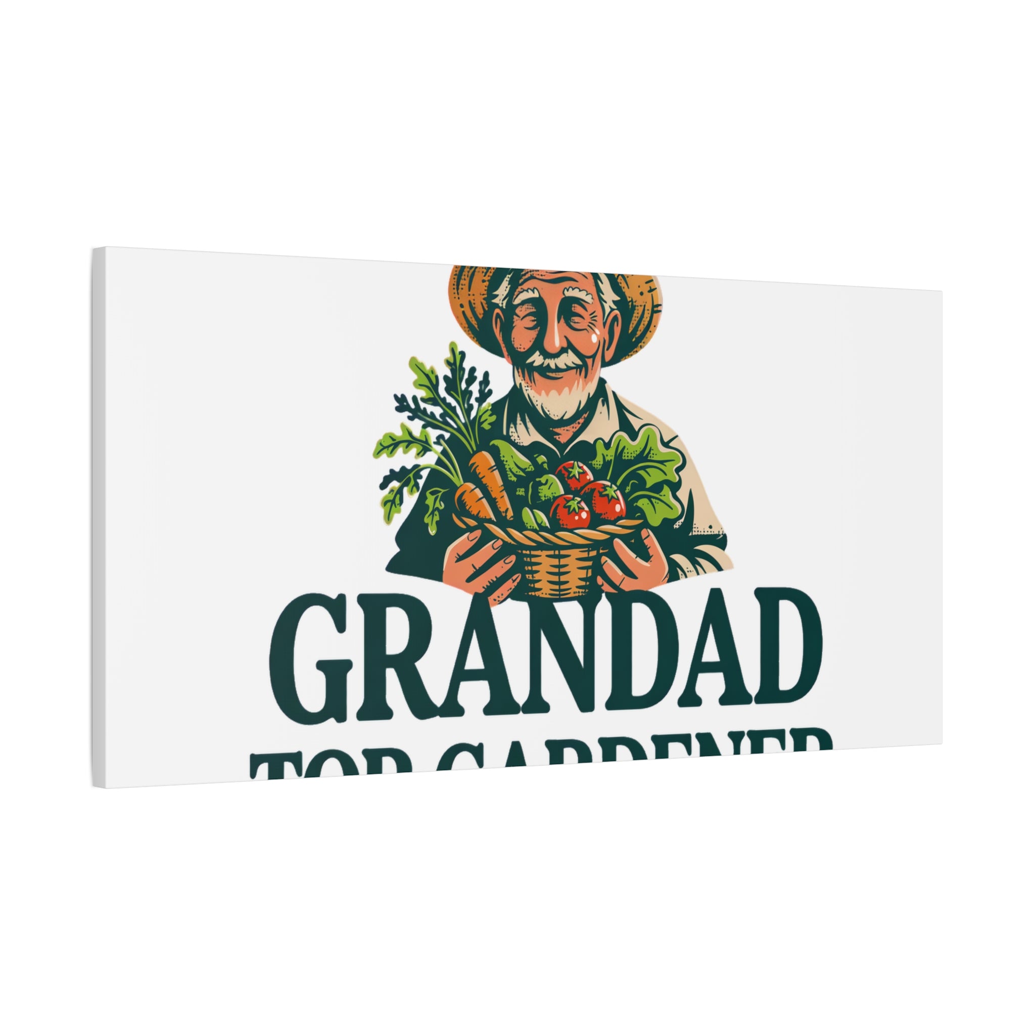 Grandad Top Gardener Canvas – Stretched Matte Wall Art