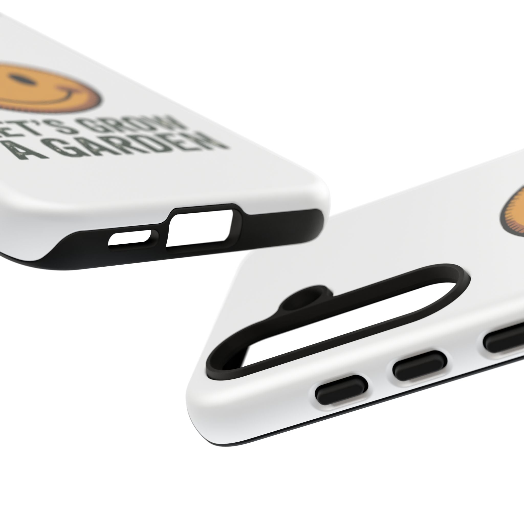 Phone Case — "Let's Grow a Garden" Smiley Plant Lover Protective Case
