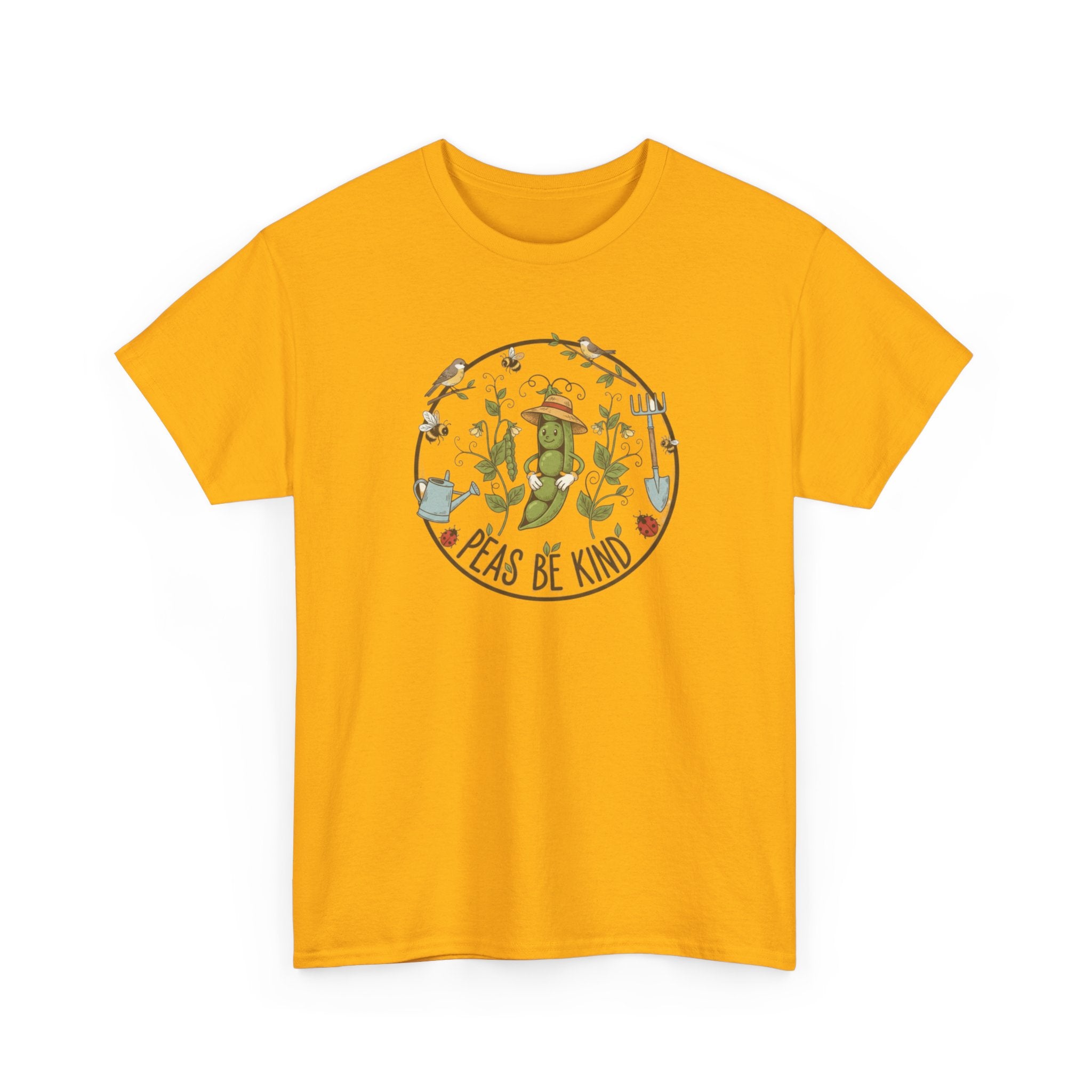 T-Shirt — "Peas Be Kind" Cute Garden Pea Illustration Tee