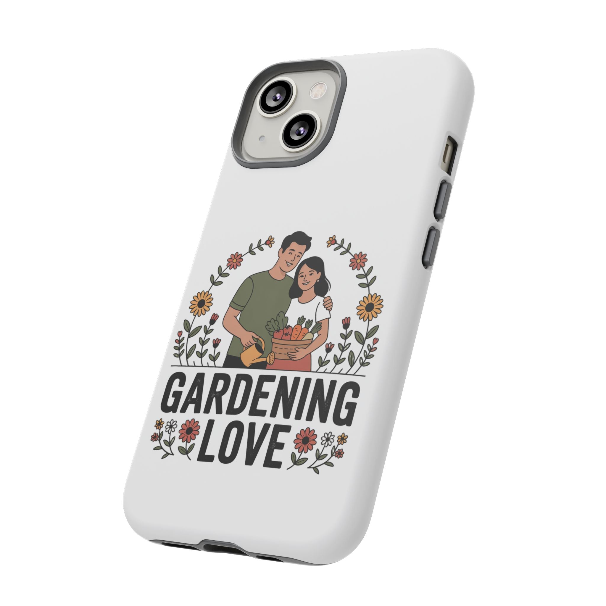 Gardening Love Phone Case — Floral Couple Protective Phone Cover