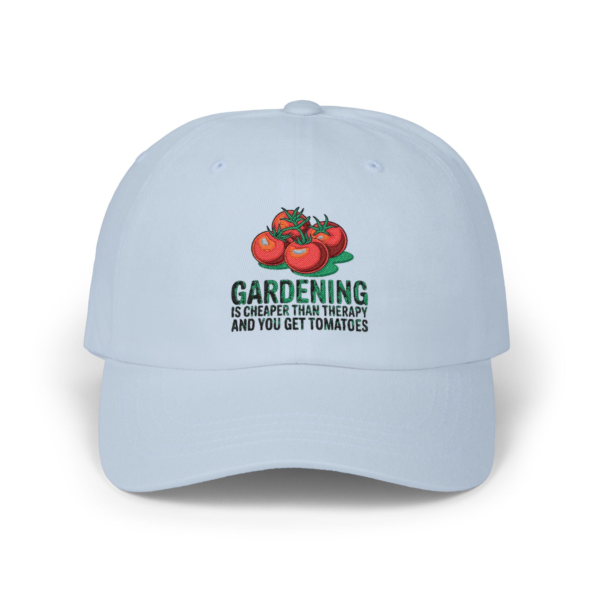 Gardening Is Cheaper Than Therapy Dad Cap — Tomato Gardeners Hat