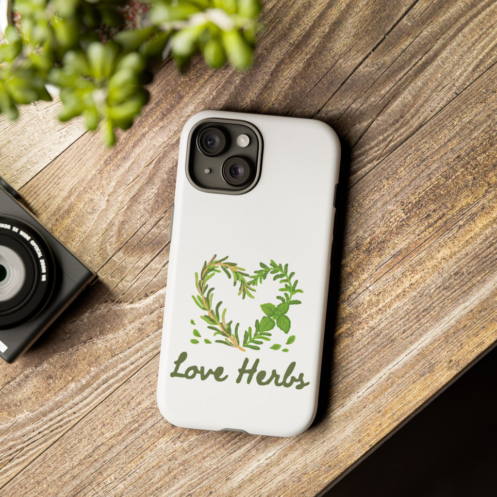 Herb Heart Phone Case - "Love Herbs" Botanical iPhone Cover