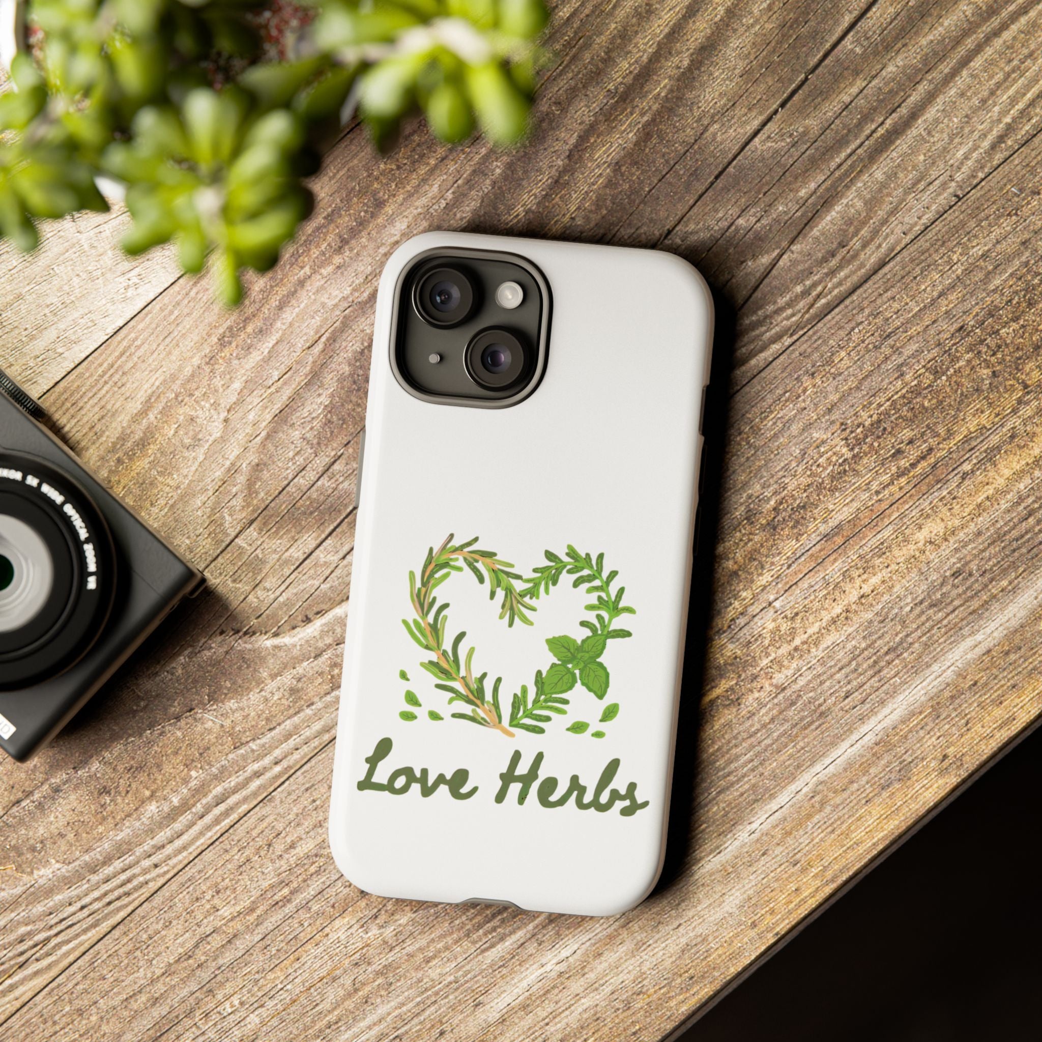 Herb Heart Phone Case - "Love Herbs" Botanical iPhone Cover