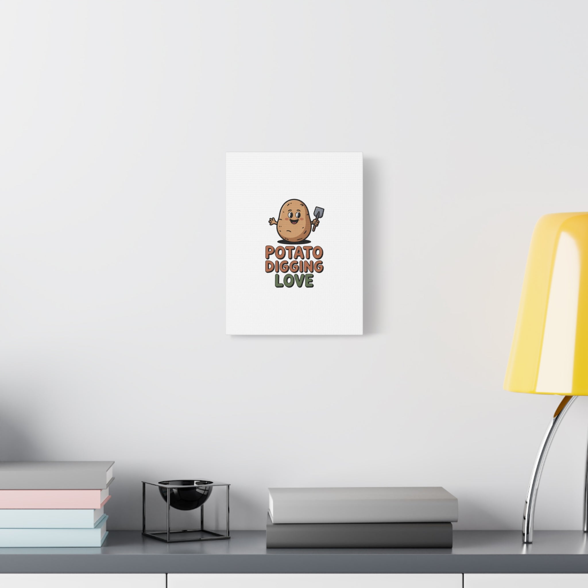 Potato Digging Love Canvas Print