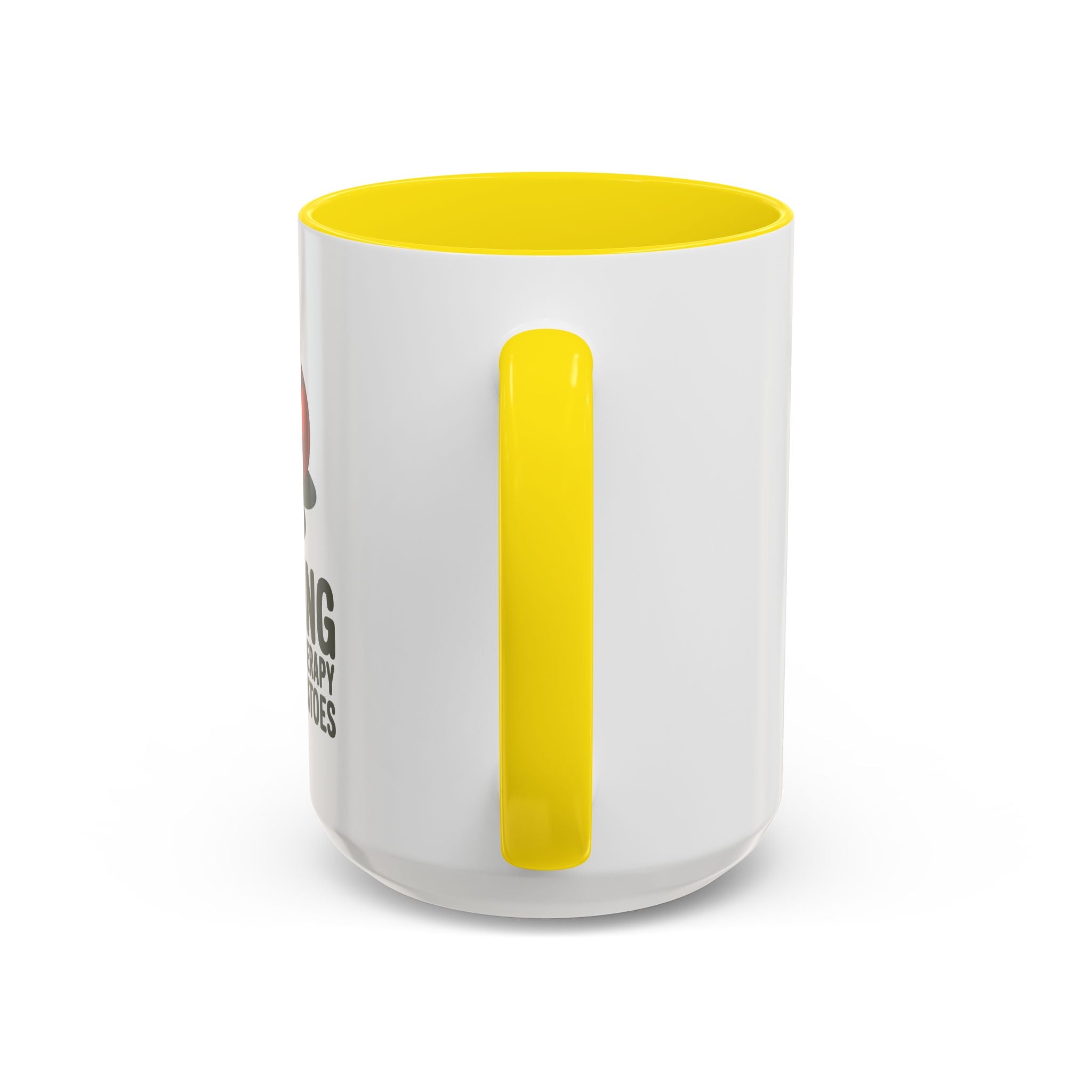 Gardening Coffee Mug – “Gardening Is Cheaper Than Therapy and You Get Tomatoes” Accent Mug