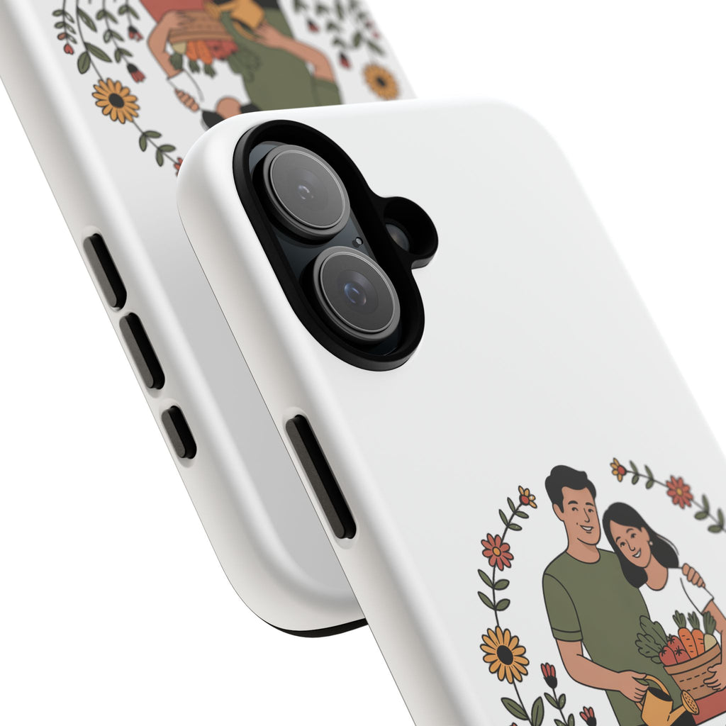 Gardening Love Phone Case — Floral Couple Protective Phone Cover