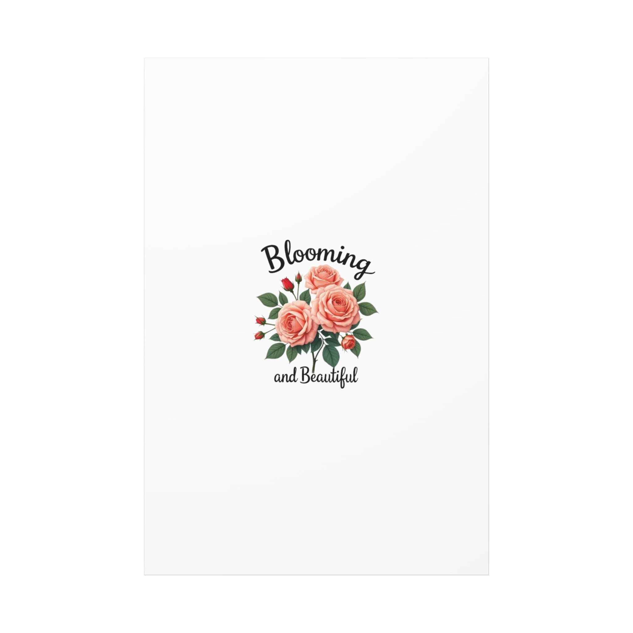 Blooming and Beautiful Rose Bouquet Canvas Wall Art