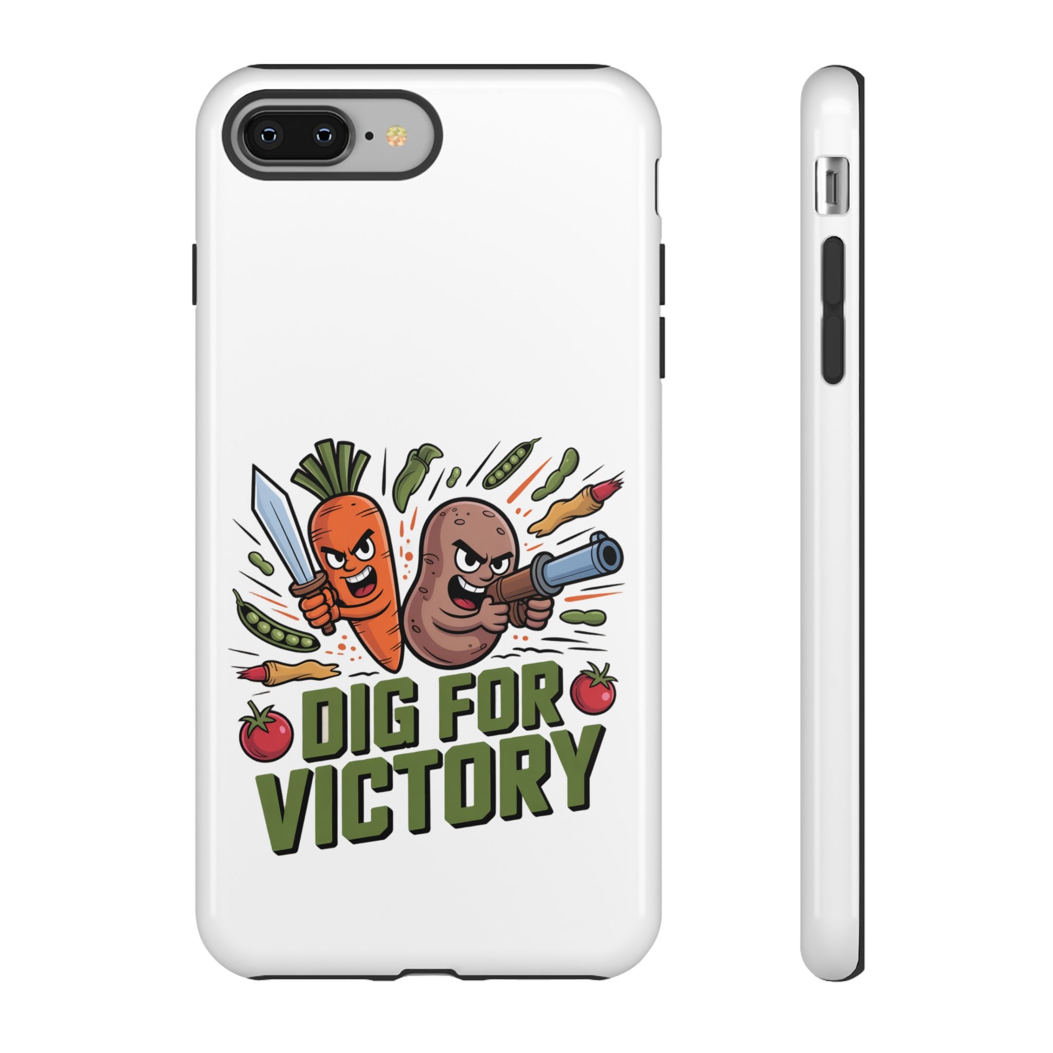 Phone Case — 'Dig For Victory' Veggie Combat Garden Design