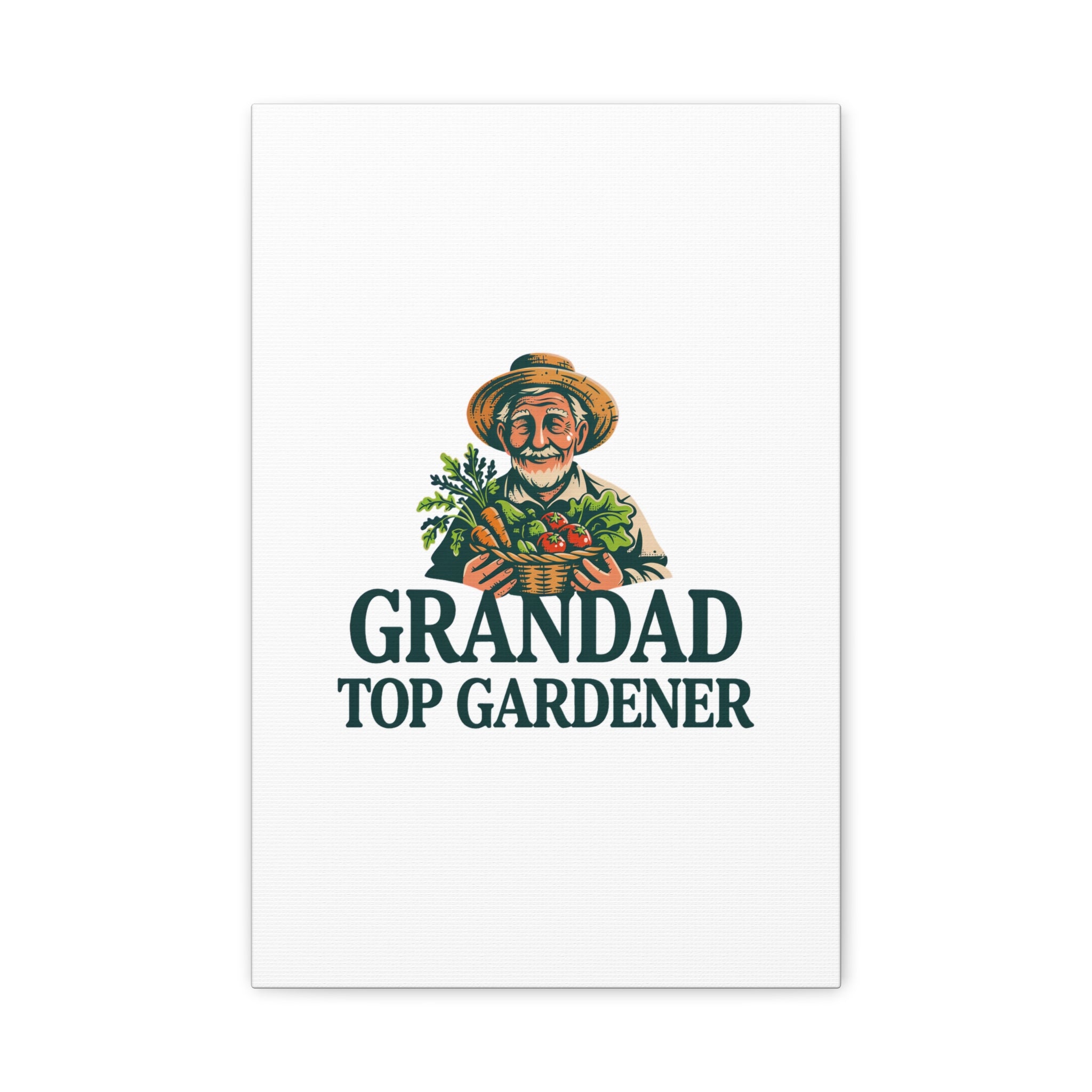 Grandad Top Gardener Canvas – Stretched Matte Wall Art