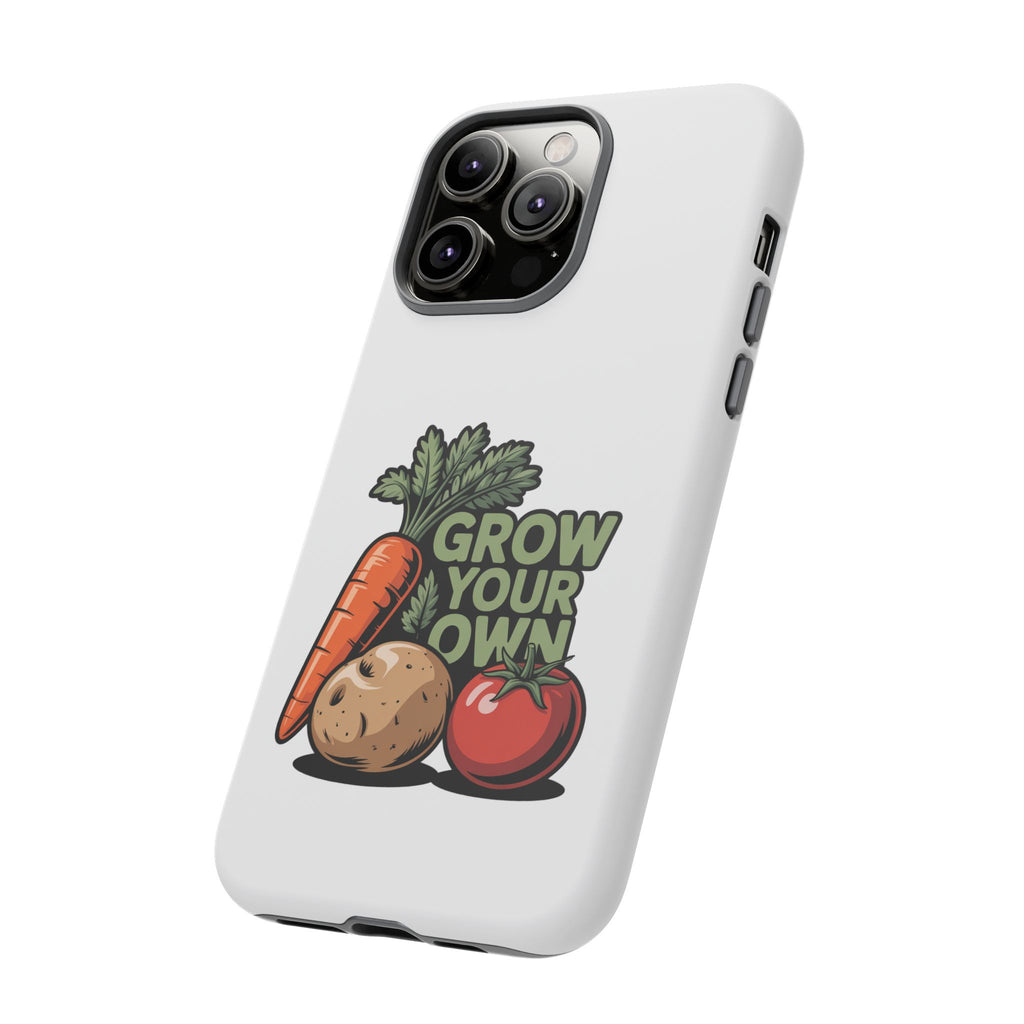 Grow Your Own Vegetables Phone Case — Gardening Carrot Potato Tomato Design