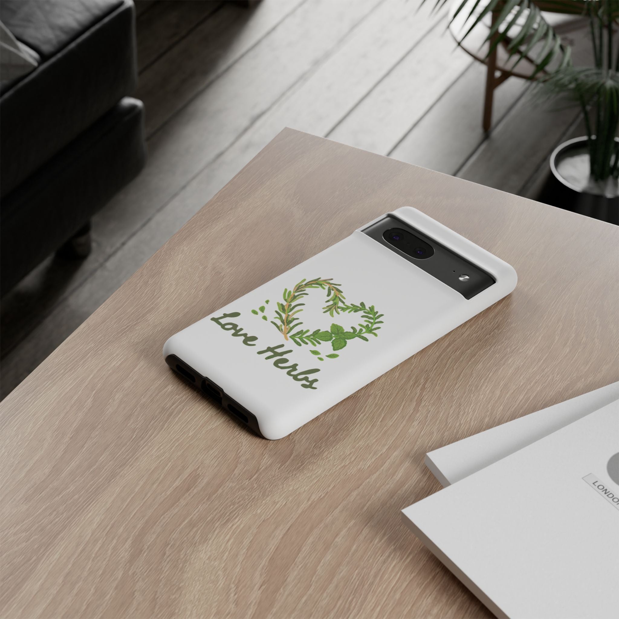 Herb Heart Phone Case - "Love Herbs" Botanical iPhone Cover