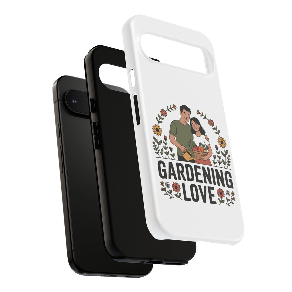 Gardening Love Phone Case — Floral Couple Protective Phone Cover