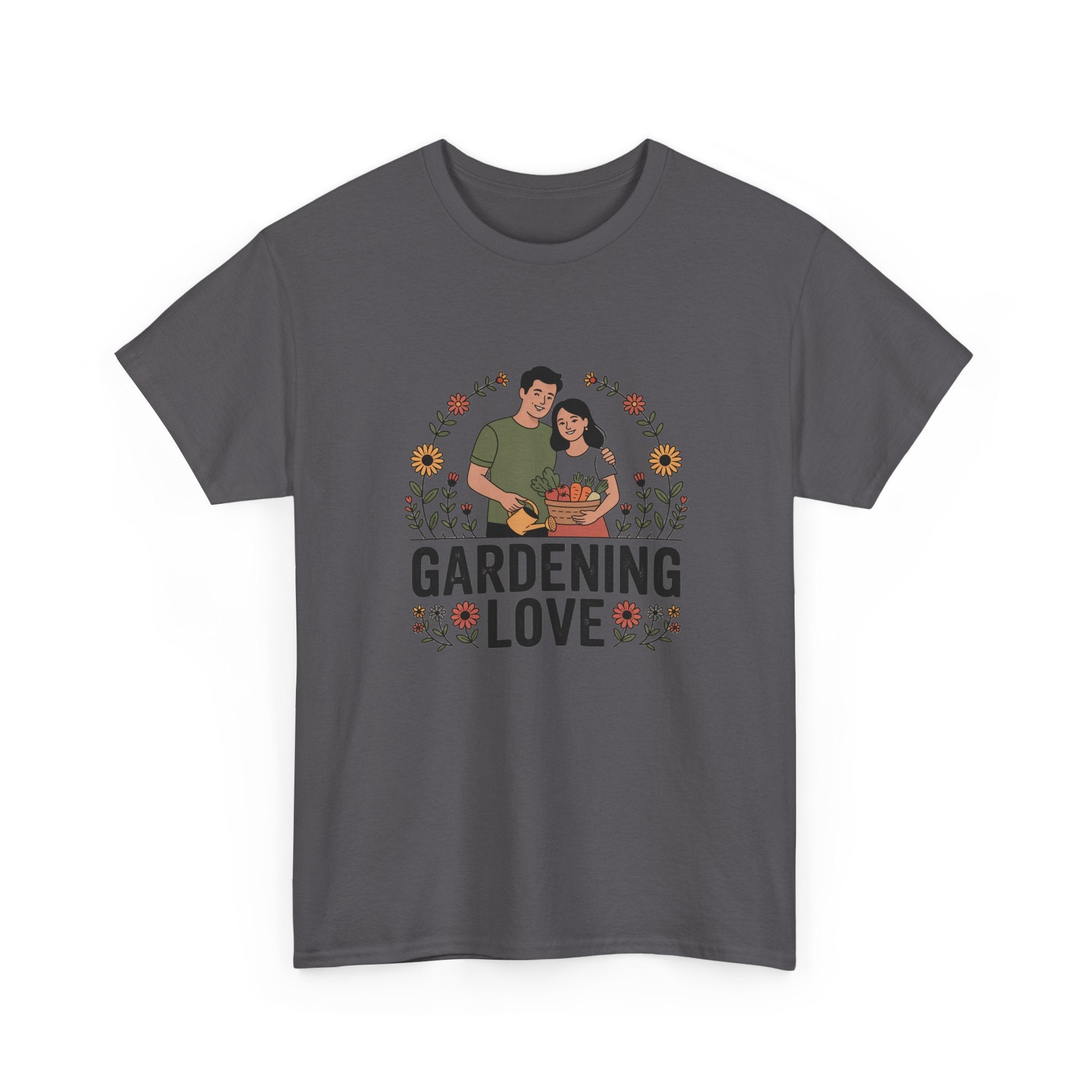 Gardening Love T-Shirt — Cute Couple Planting Graphic Tee