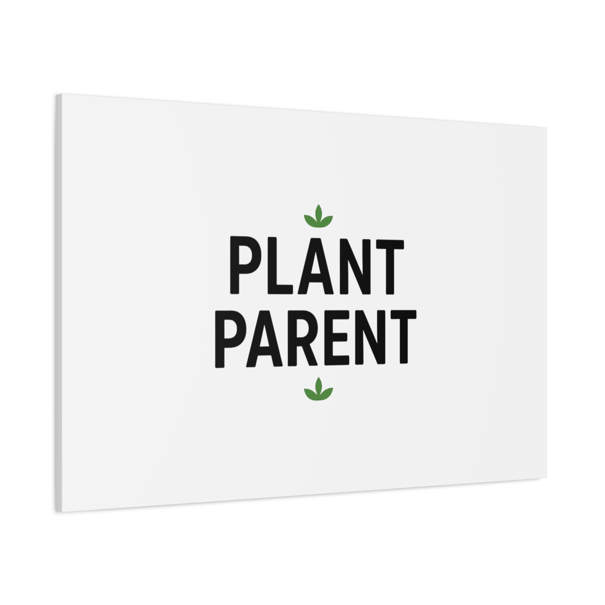 Plant Parent Canvas Wall Art — Minimalist Botanical Typography Print