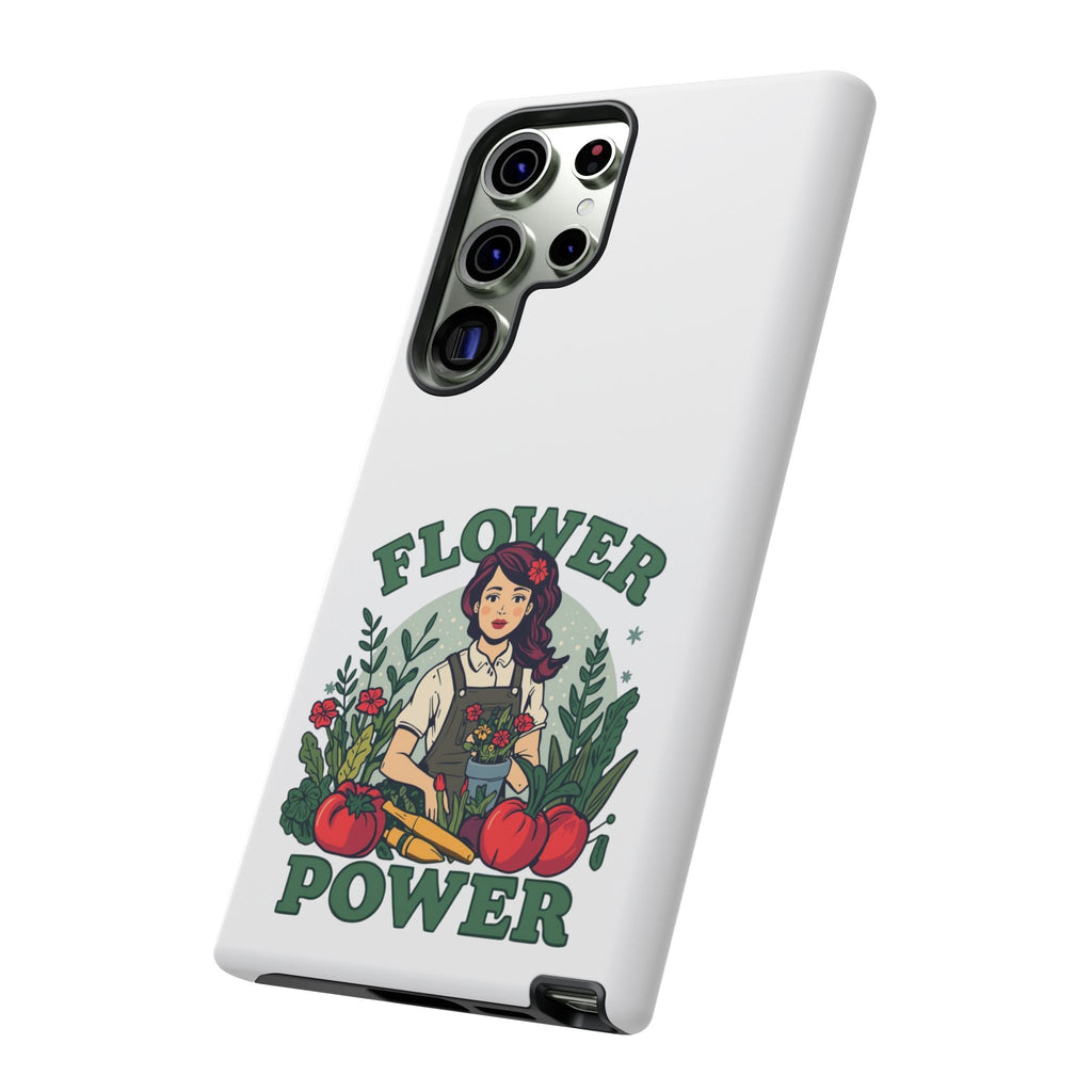 Phone Case - 'Flower Power' Retro Gardener Floral Protective Case