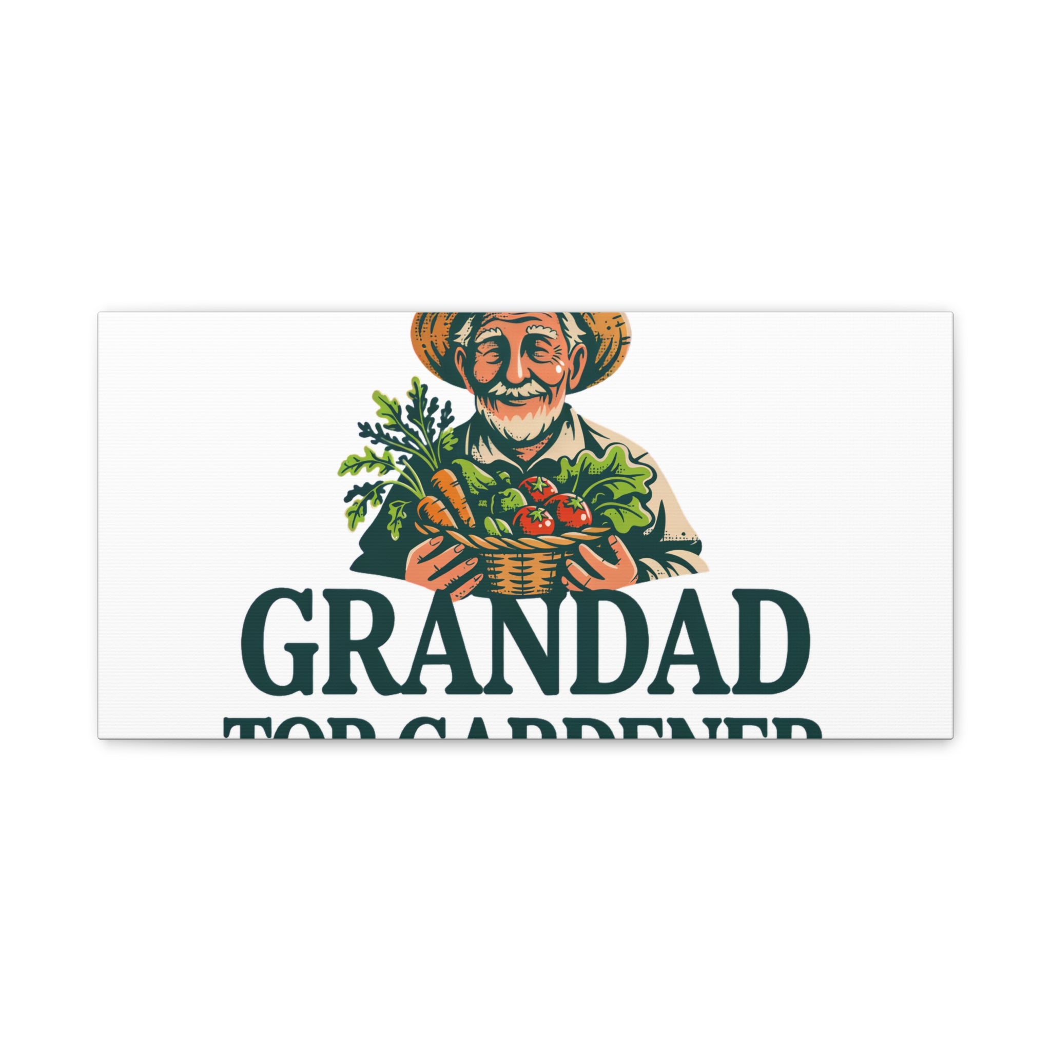 Grandad Top Gardener Canvas – Stretched Matte Wall Art