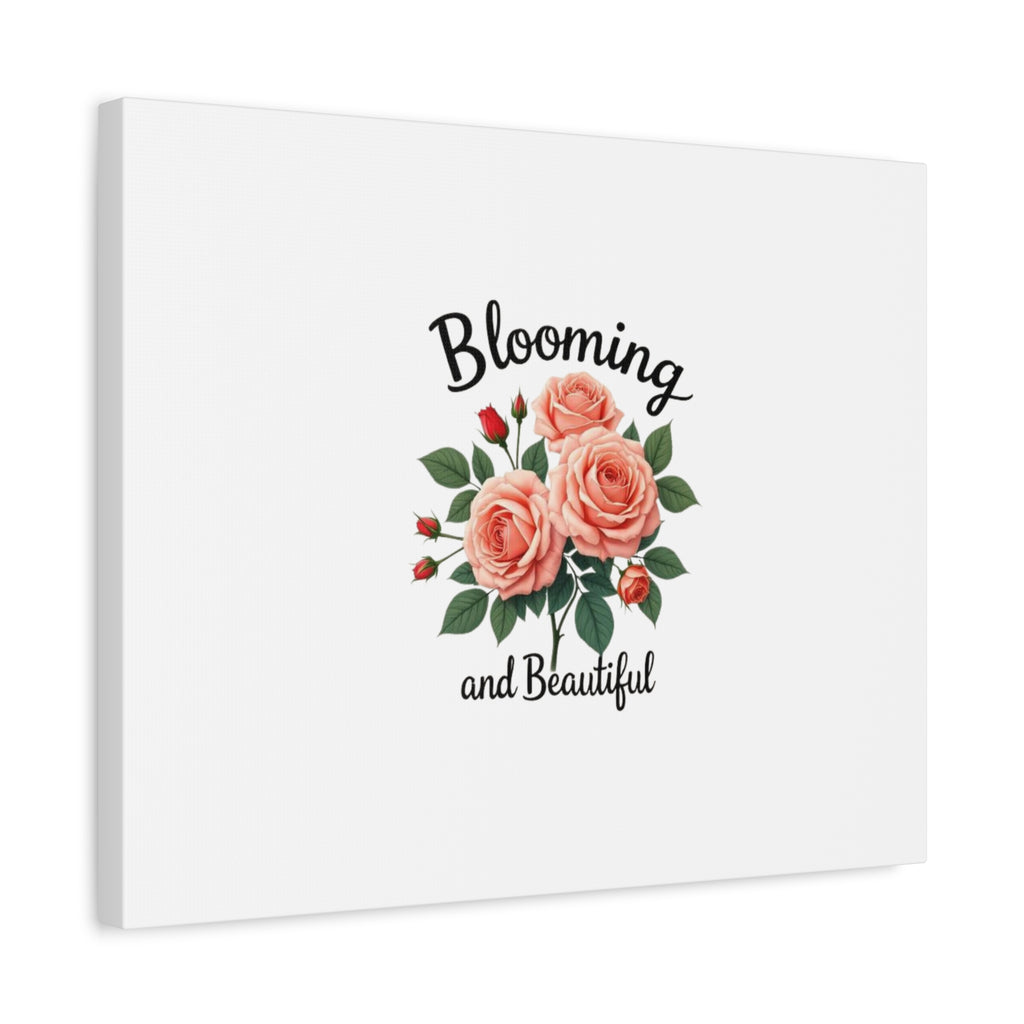 Blooming and Beautiful Rose Bouquet Canvas Wall Art