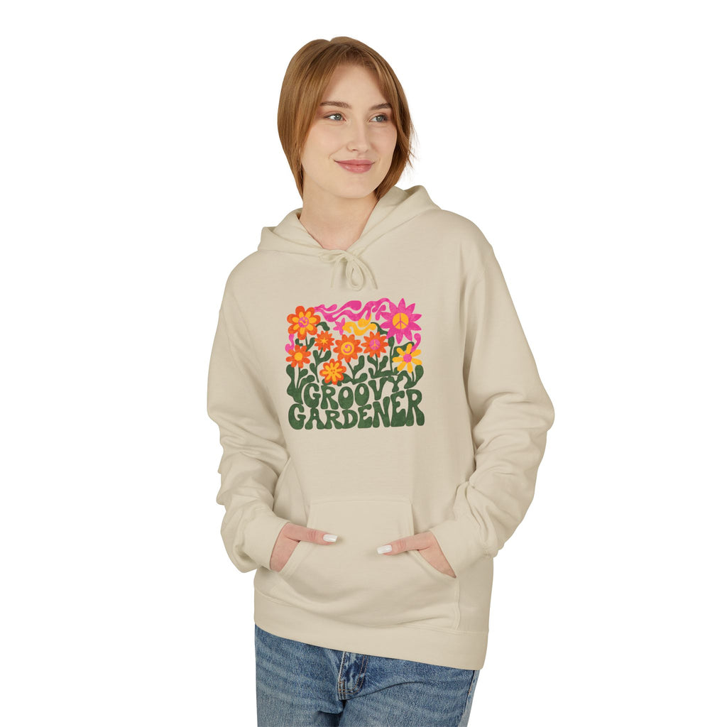 Gardener Hoodie – Retro Floral “Groovy Gardener” Pullover