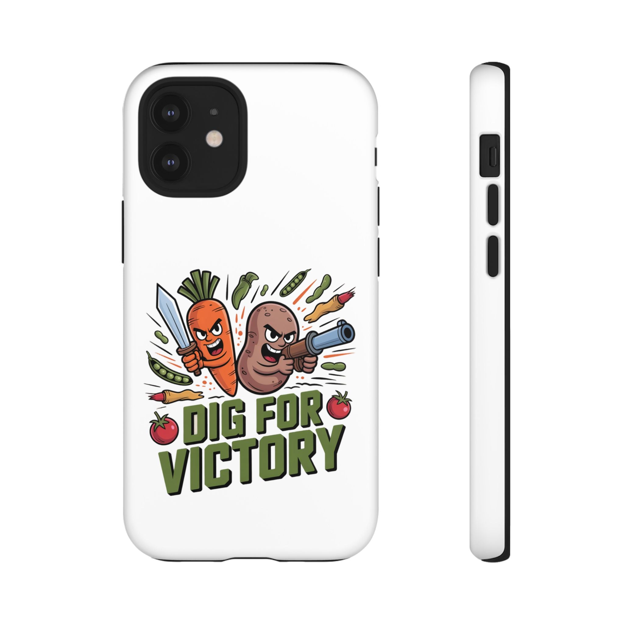 Phone Case — 'Dig For Victory' Veggie Combat Garden Design