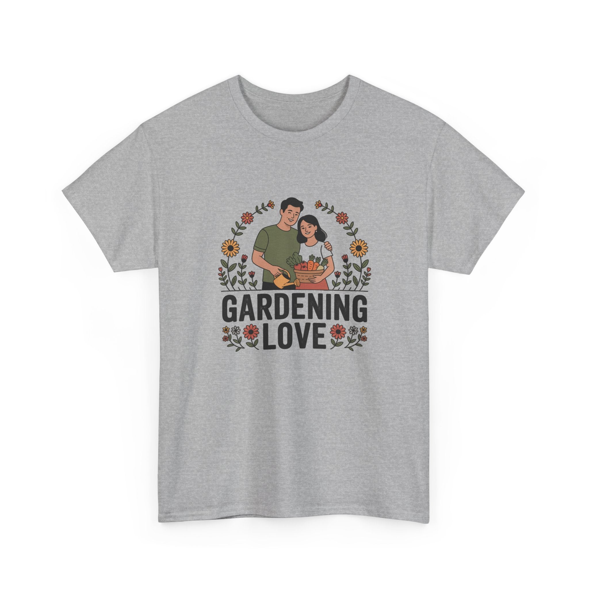 Gardening Love T-Shirt — Cute Couple Planting Graphic Tee