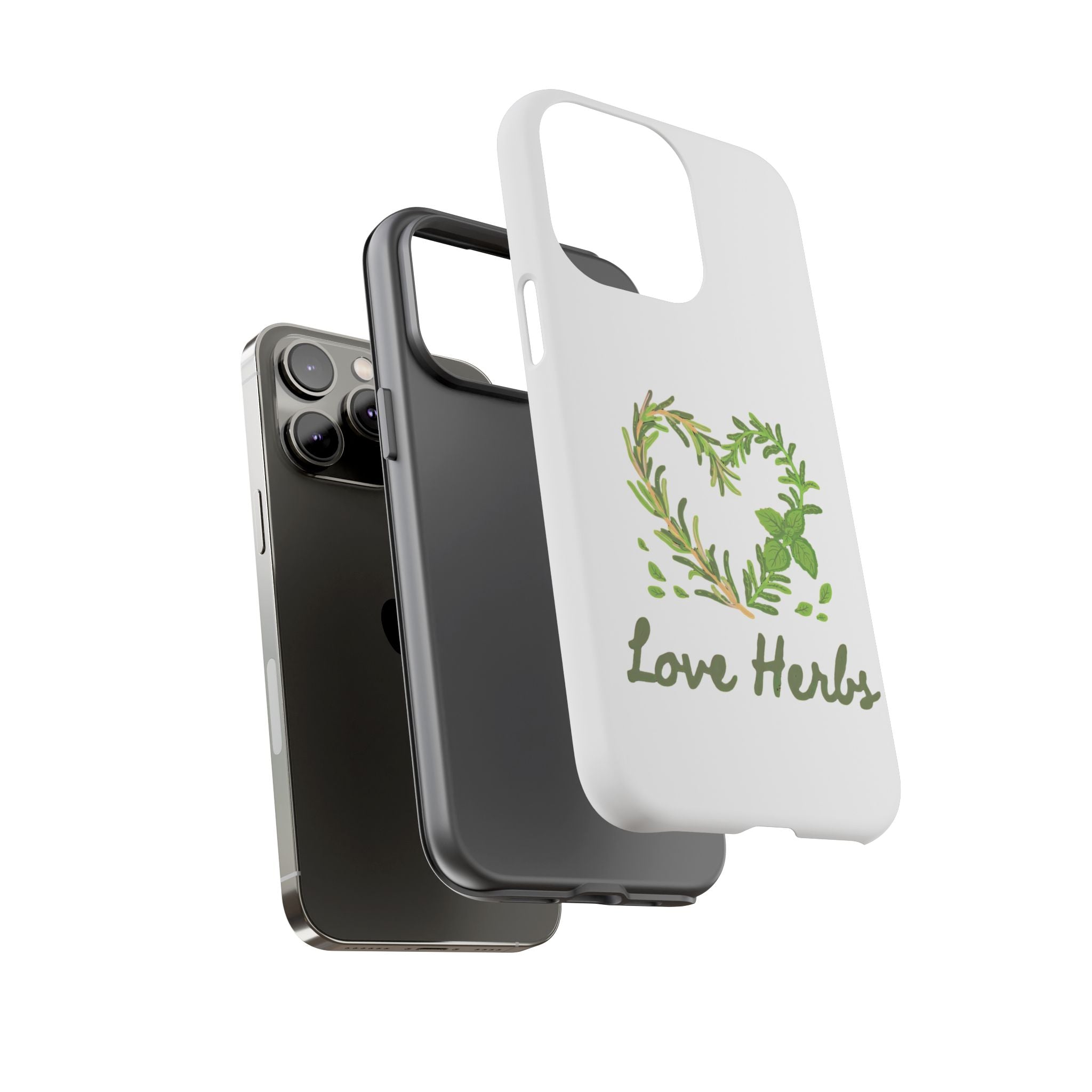 Herb Heart Phone Case - "Love Herbs" Botanical iPhone Cover