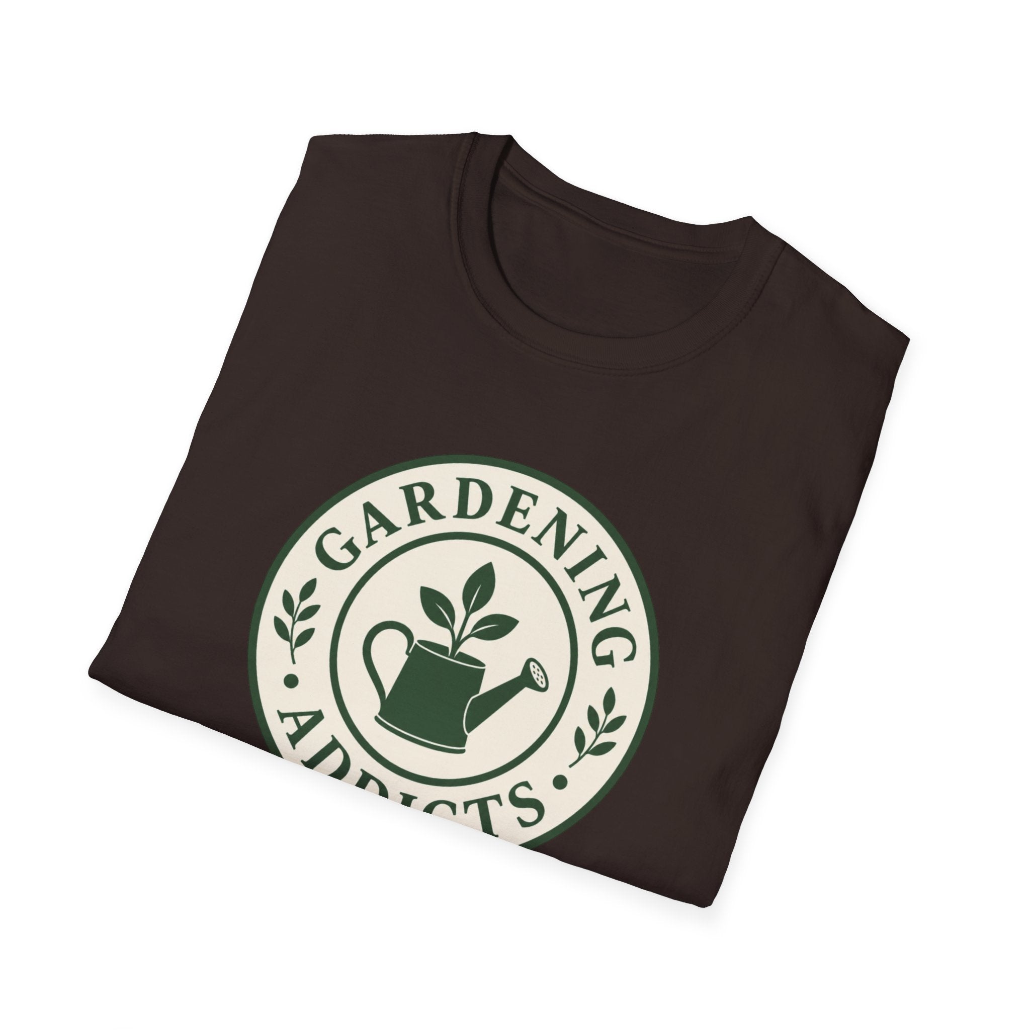 Gardening Addicts T-Shirt — Vintage Watering Can Plant Logo